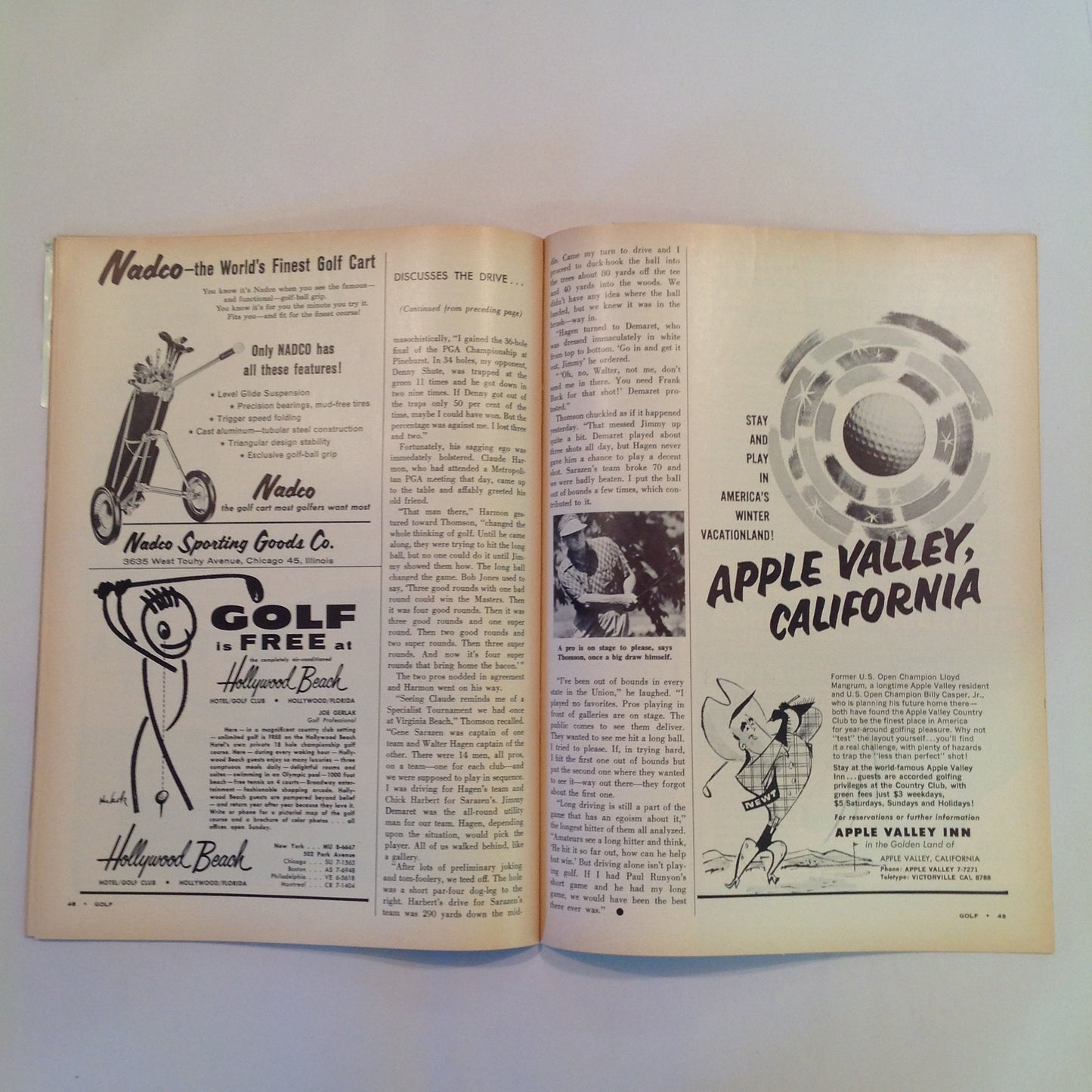 Vintage January 1960 GOLF Magazine Pro Pointers Snead Wall Finsterwald Herbert