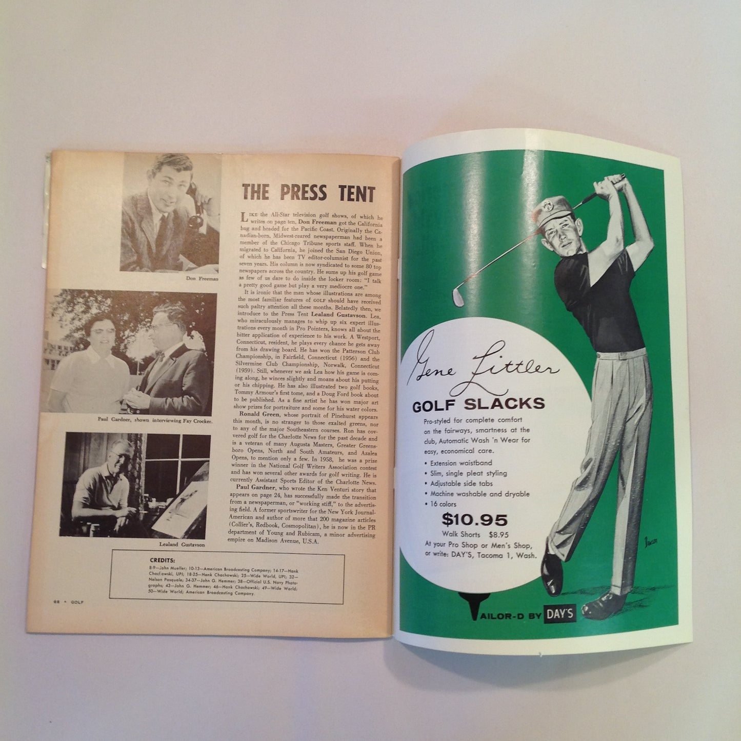 Vintage January 1960 GOLF Magazine Pro Pointers Snead Wall Finsterwald Herbert