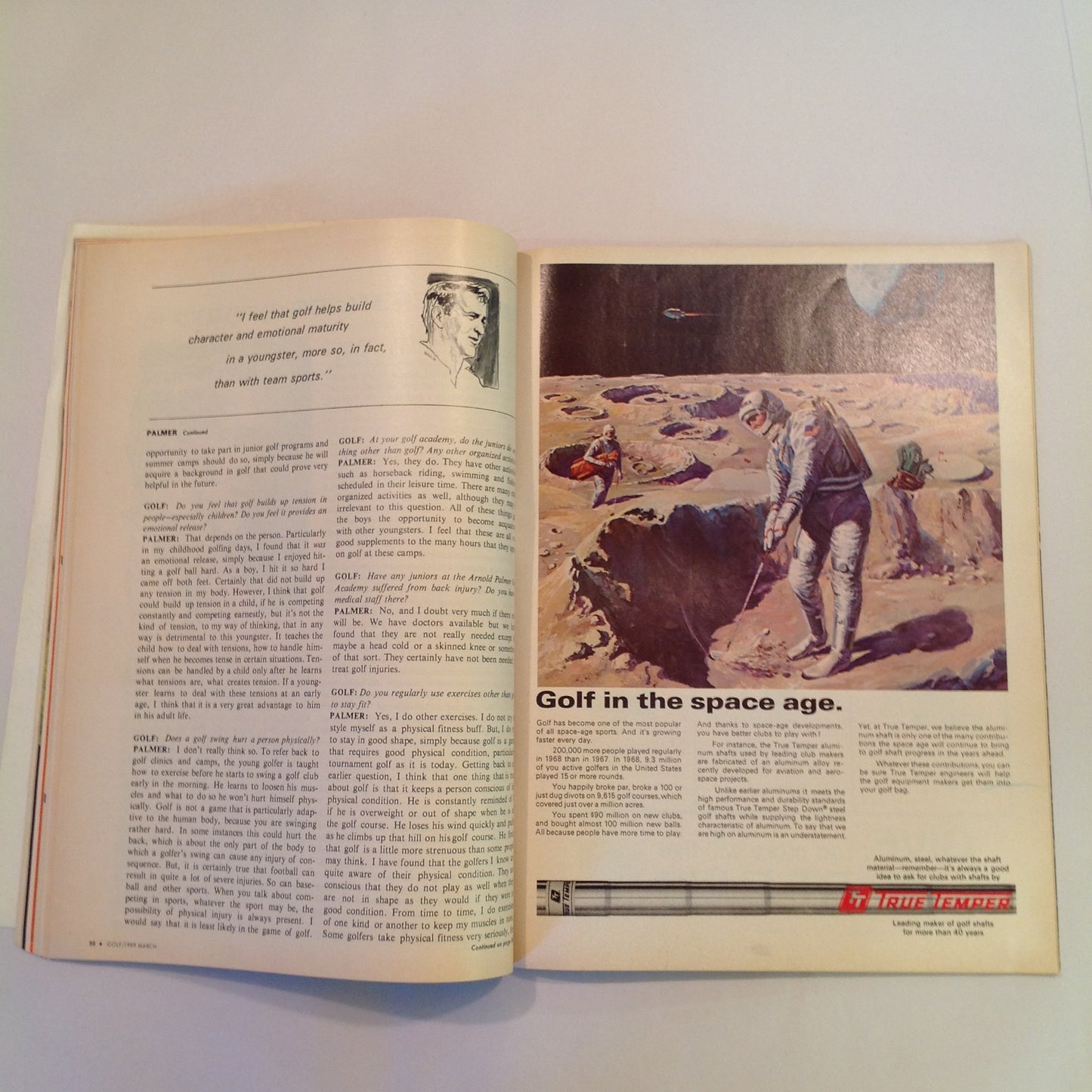 Vintage March 1969 GOLF Magazine Match Play Equipment Forward Press Battle of the Sexes