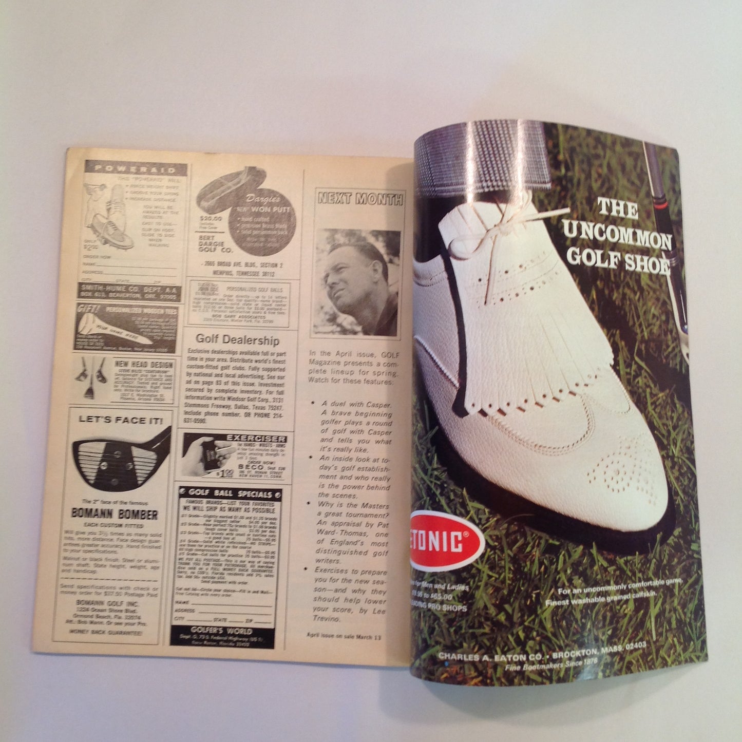 Vintage March 1969 GOLF Magazine Match Play Equipment Forward Press Battle of the Sexes