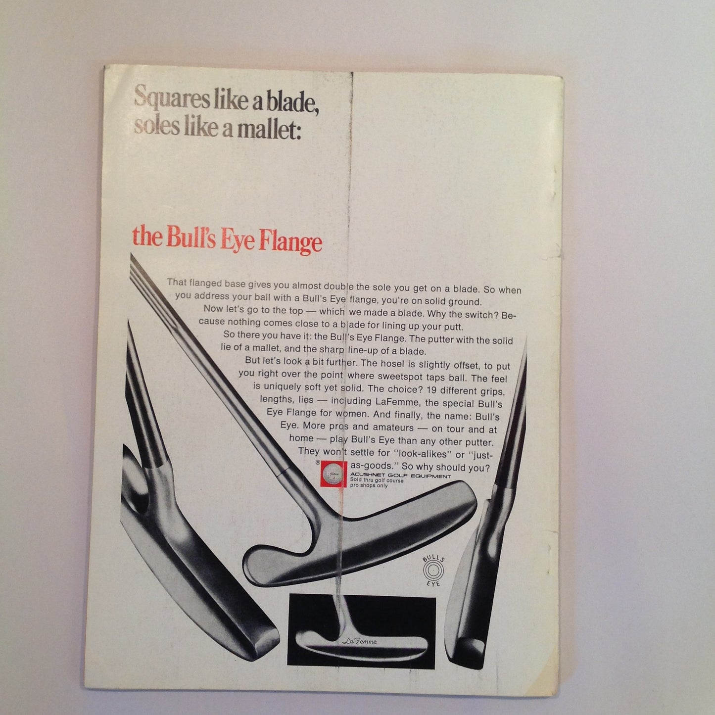Vintage March 1969 GOLF Magazine Match Play Equipment Forward Press Battle of the Sexes