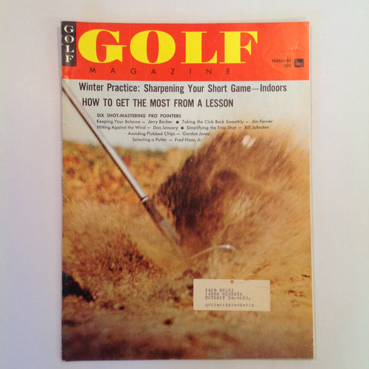 Vintage February 1961 GOLF Magazine Winter Practice Most From Lessons Pro Pointers