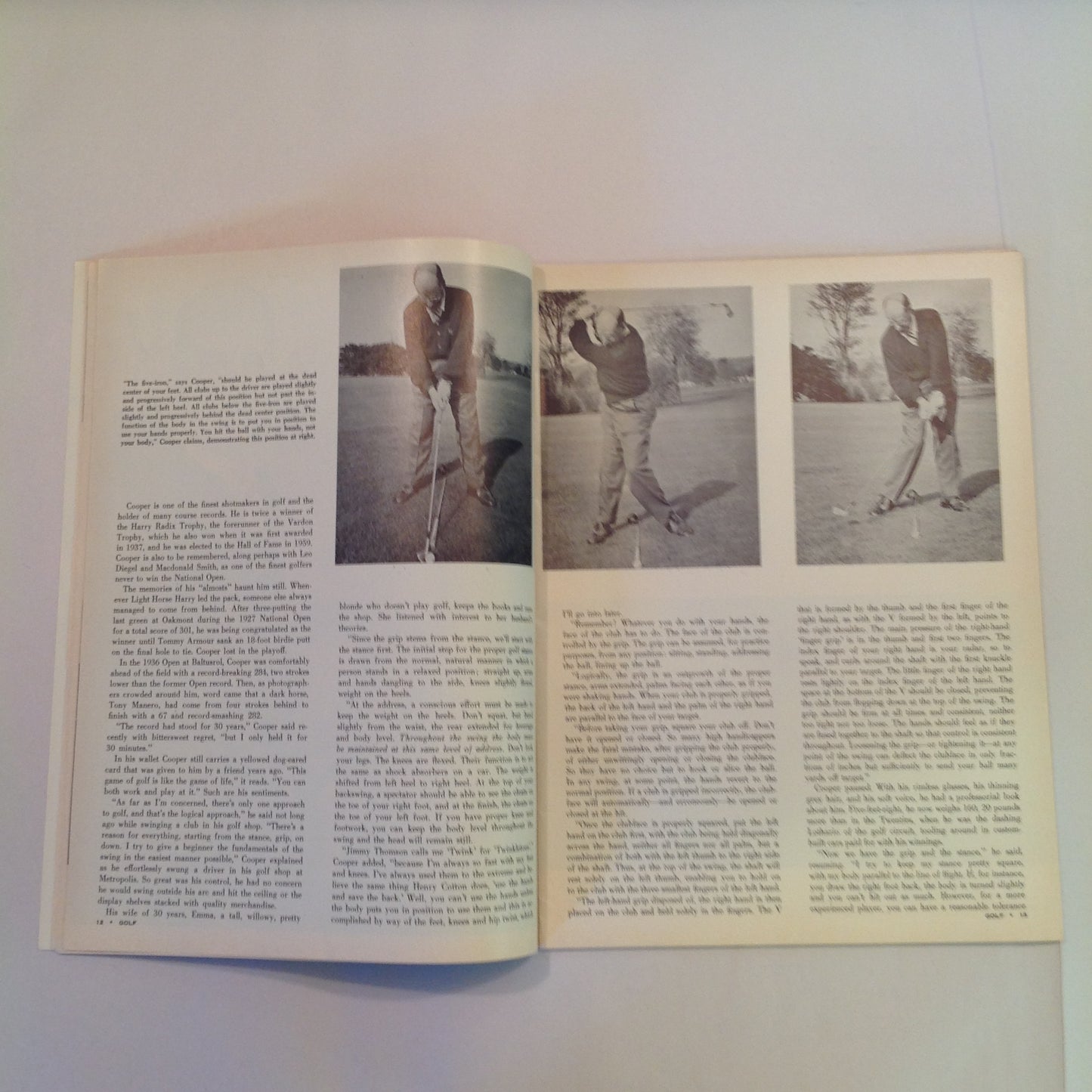 Vintage February 1961 GOLF Magazine Winter Practice Most From Lessons Pro Pointers