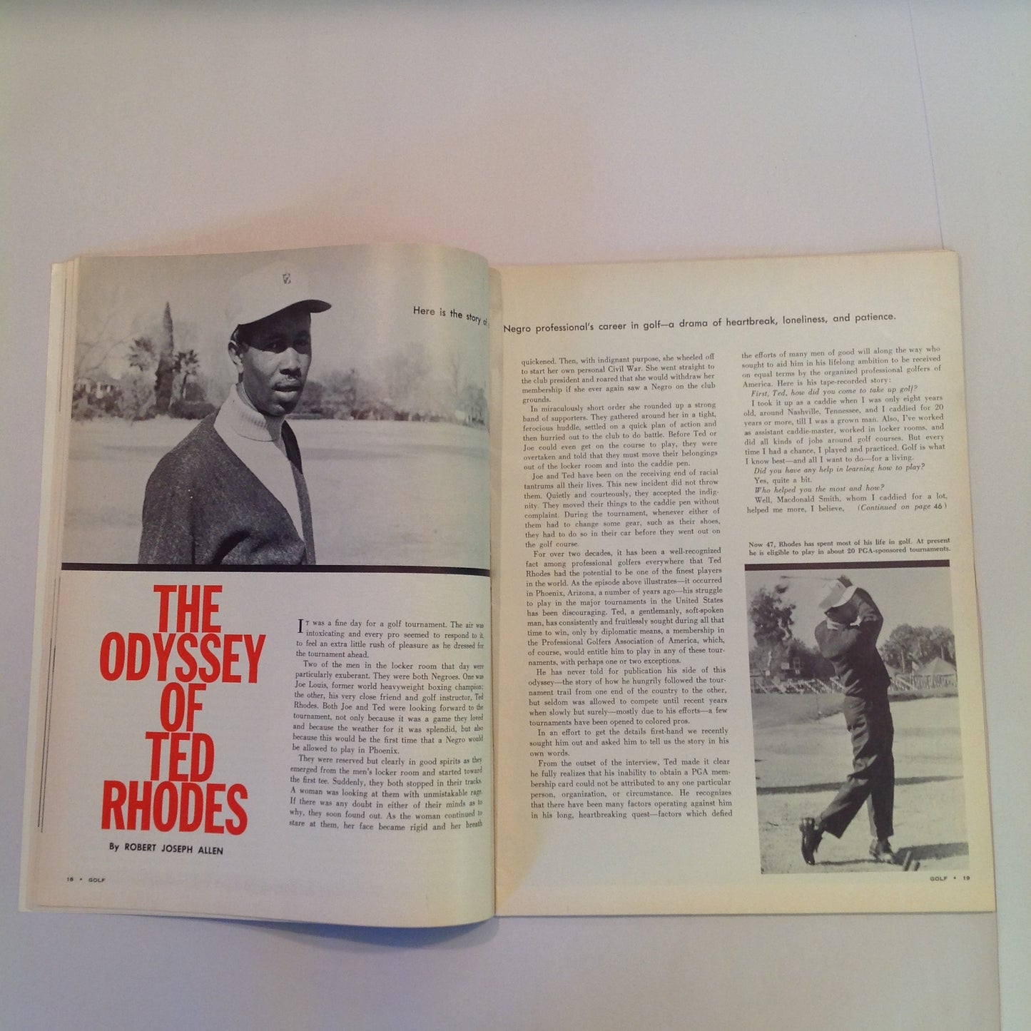 Vintage February 1961 GOLF Magazine Winter Practice Most From Lessons Pro Pointers
