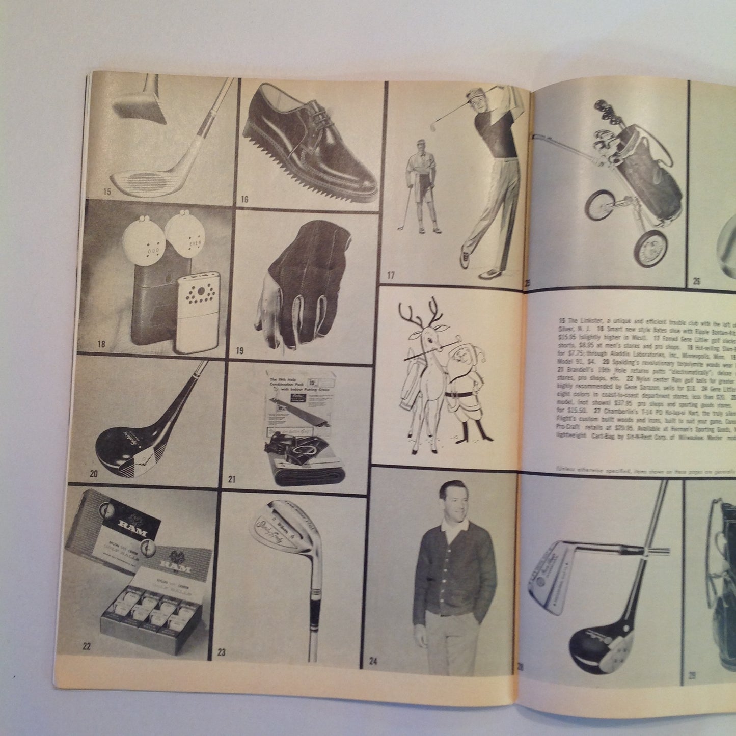 Vintage January 1962 GOLF Magazine Duel of the Decade: Hogan Vs. Snead Plus Christmas Gifts for Golfers