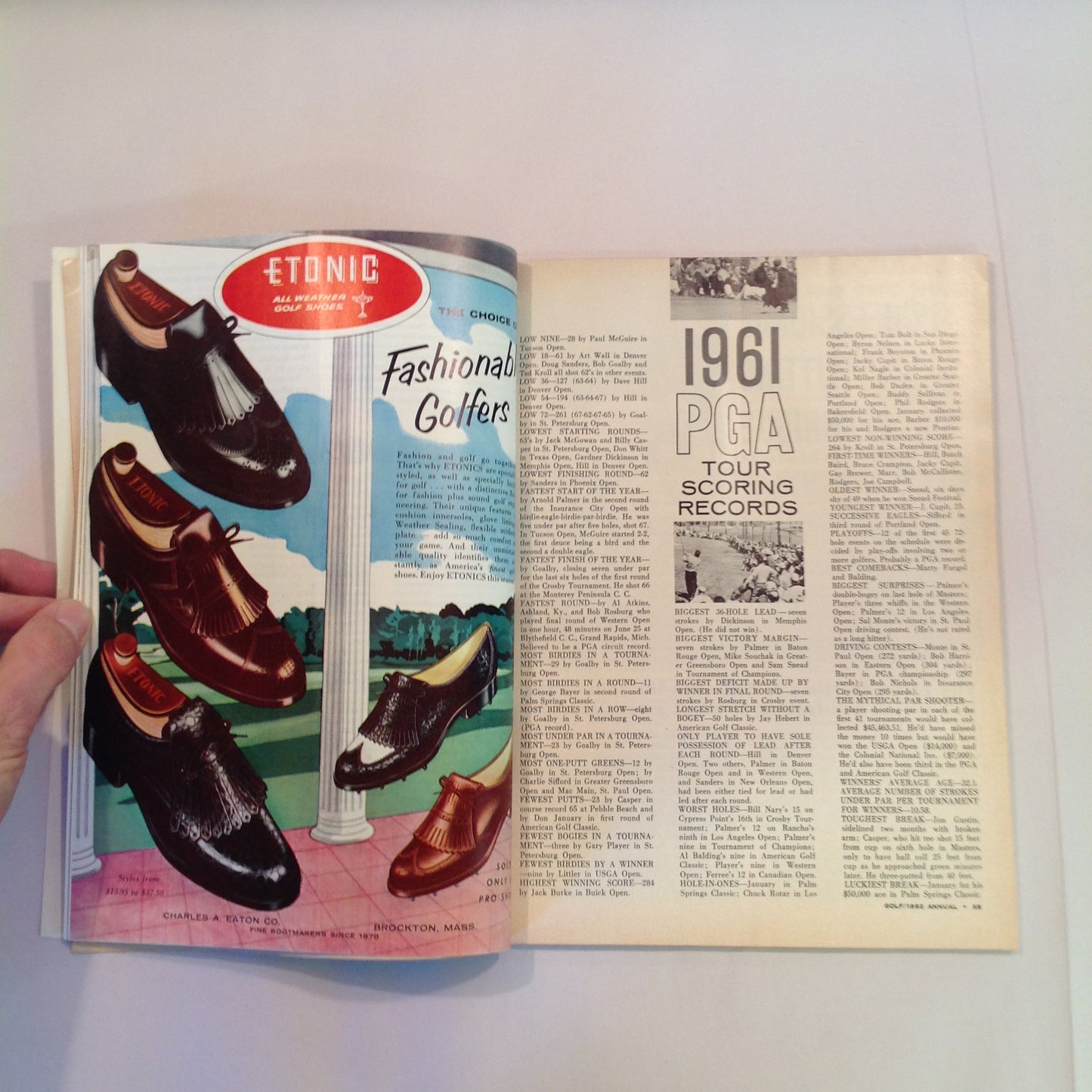 Vintage 1962 GOLF Magazine Annual Edition Vol 4 No 2 Instruction Vacation Player-Profile Fashion Tournaments Rare