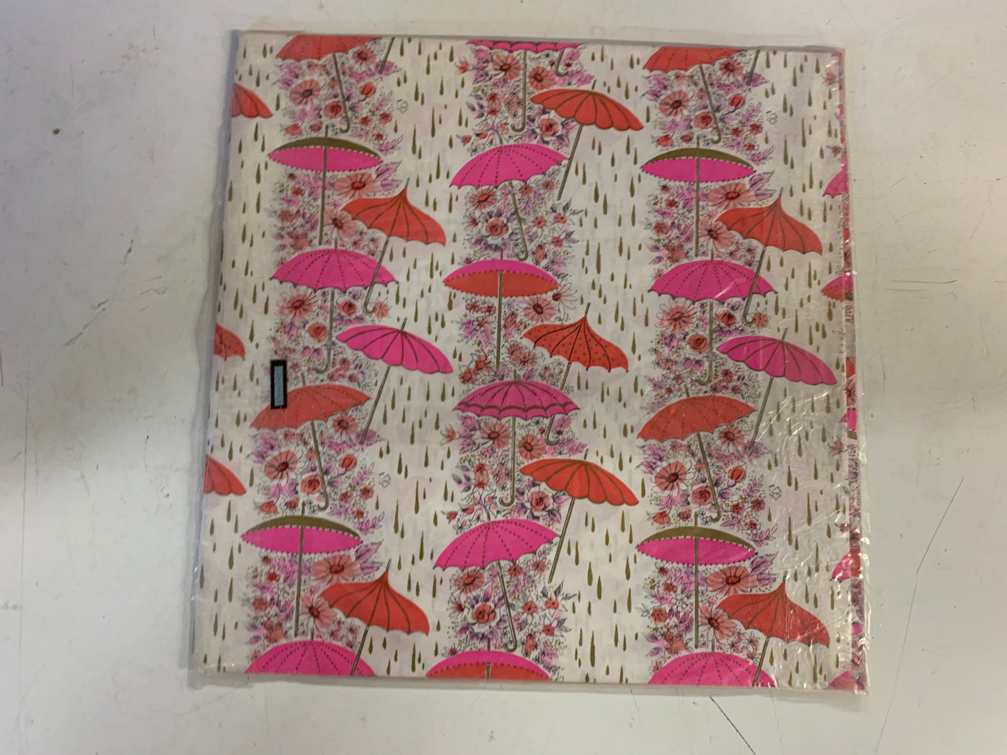 Vintage Kaycrest Umbrella Pink Shower Themed Wrapping Paper