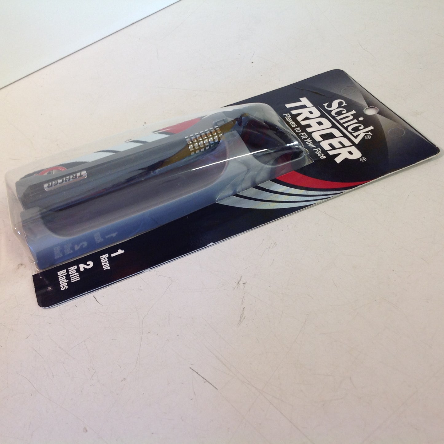 Vintage 1995 NOS Schick Tracer Razor System Black Men's 2 Refill Blades Unused