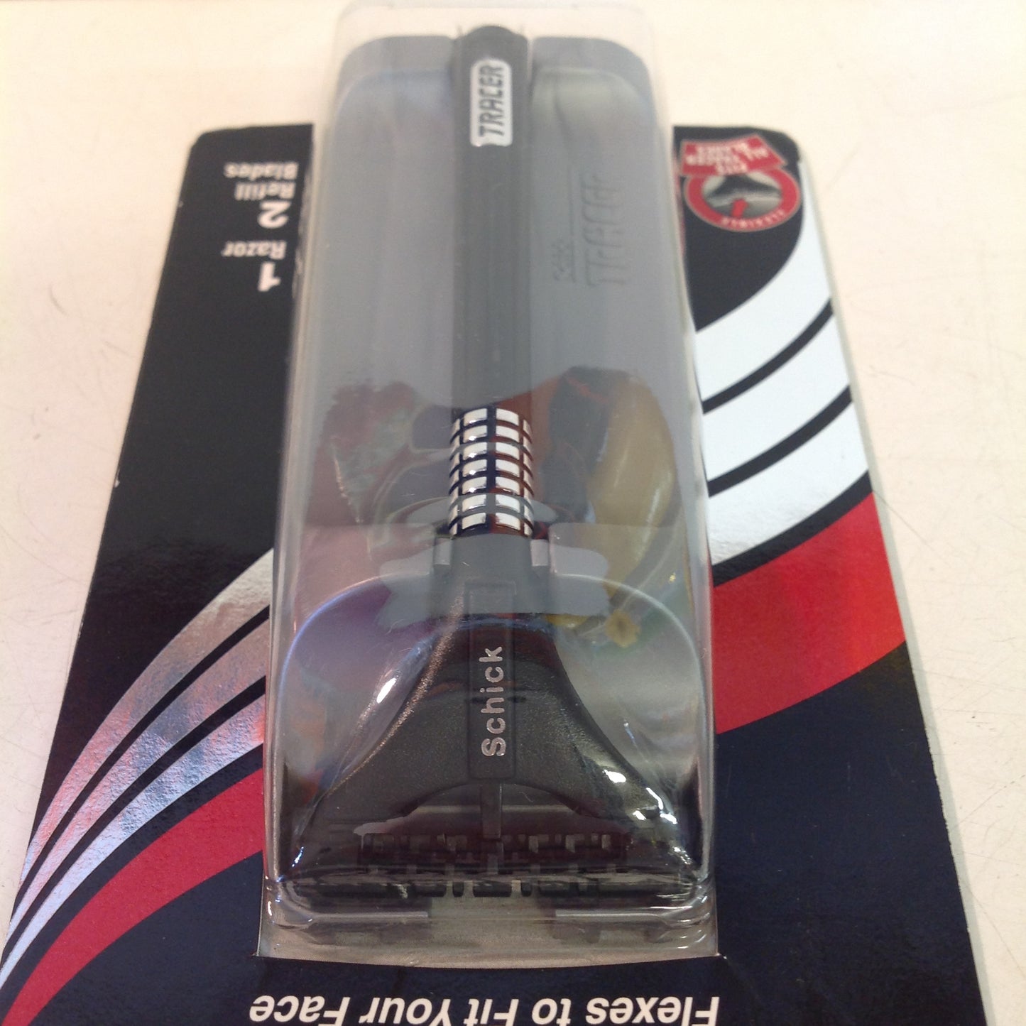 Vintage 1995 NOS Schick Tracer Razor System Black Men's 2 Refill Blades Unused