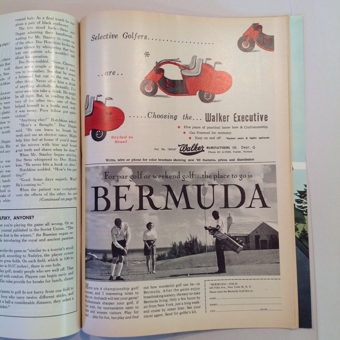 Vintage April 1962 GOLF Magazine The Masters: Anatomy of a Classic TV Following Art Wall