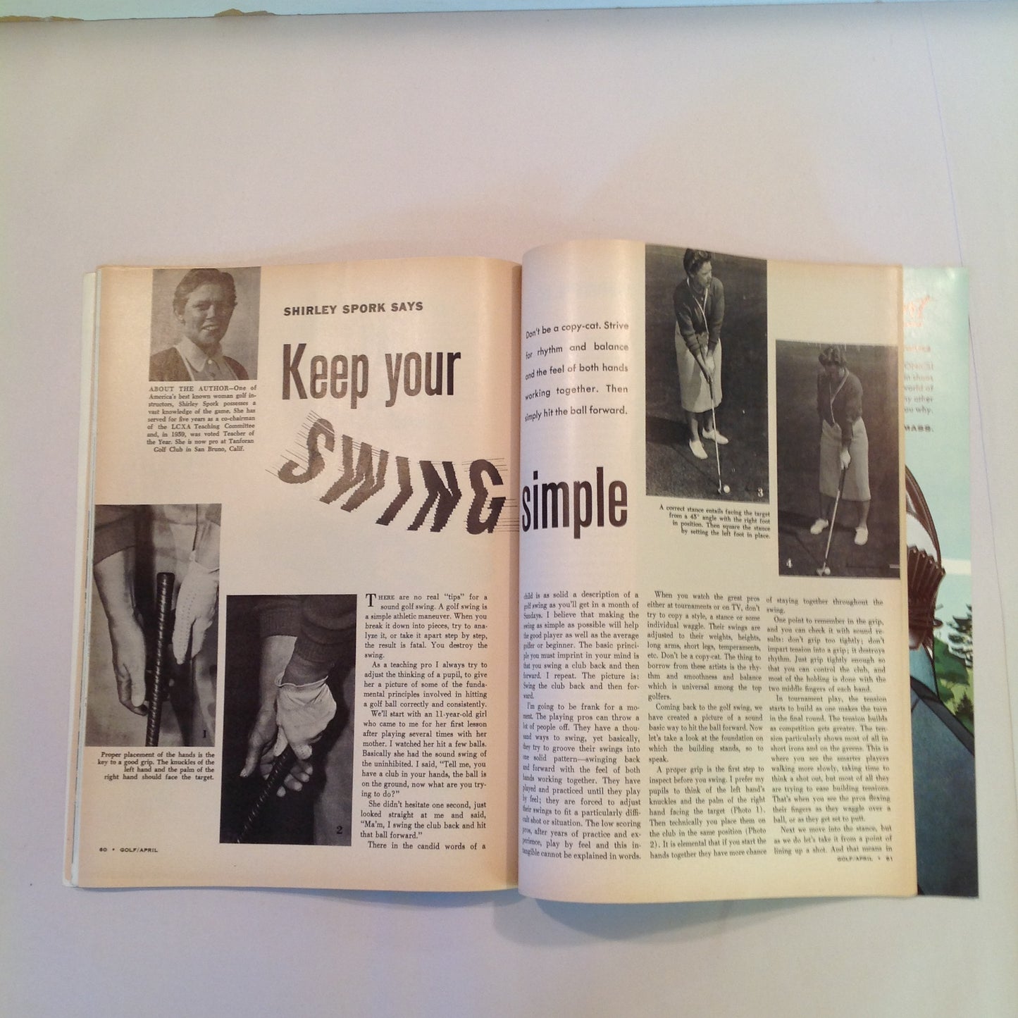 Vintage April 1962 GOLF Magazine The Masters: Anatomy of a Classic TV Following Art Wall