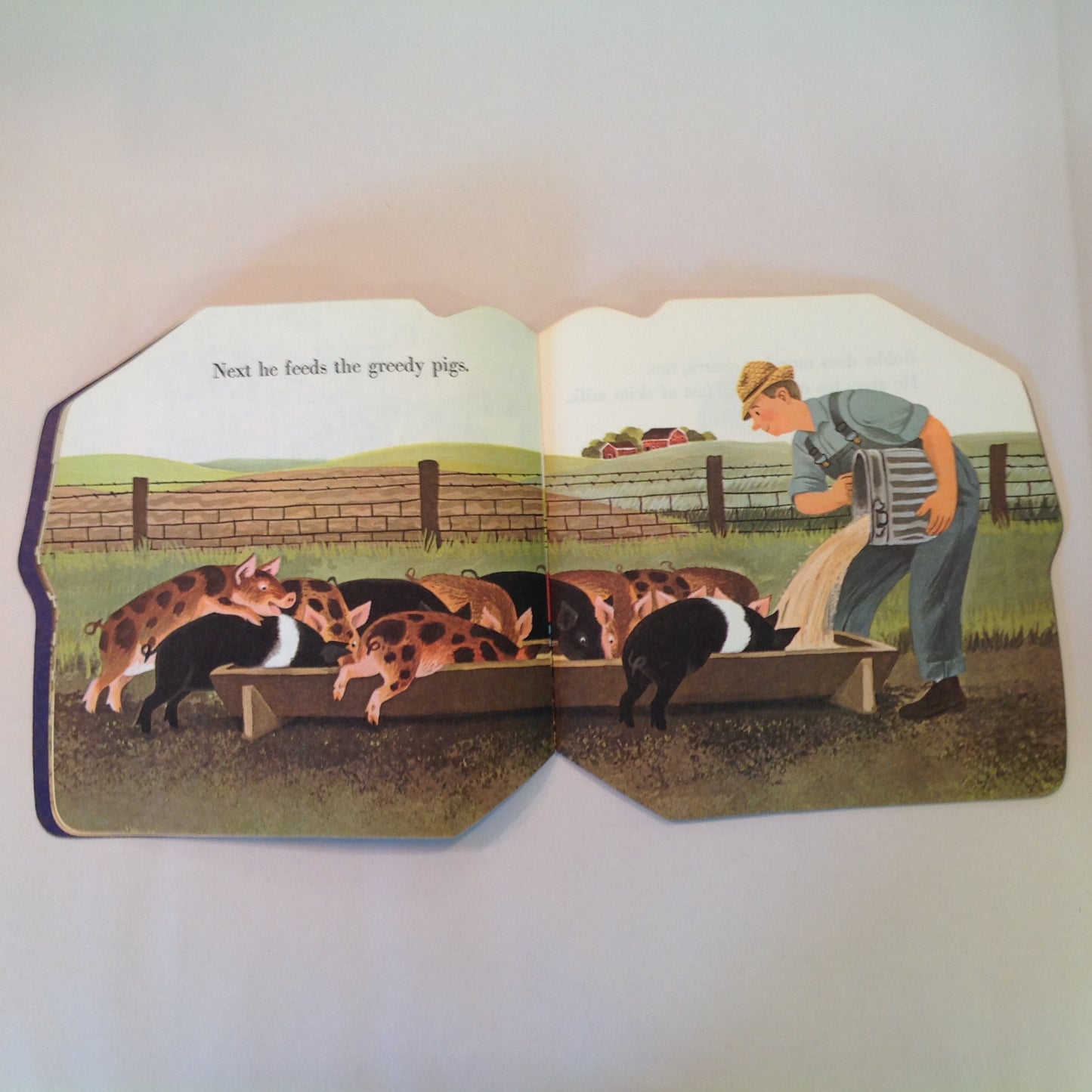 Vintage 1975 Children's Paperback Golden Shape Book The Farm Book