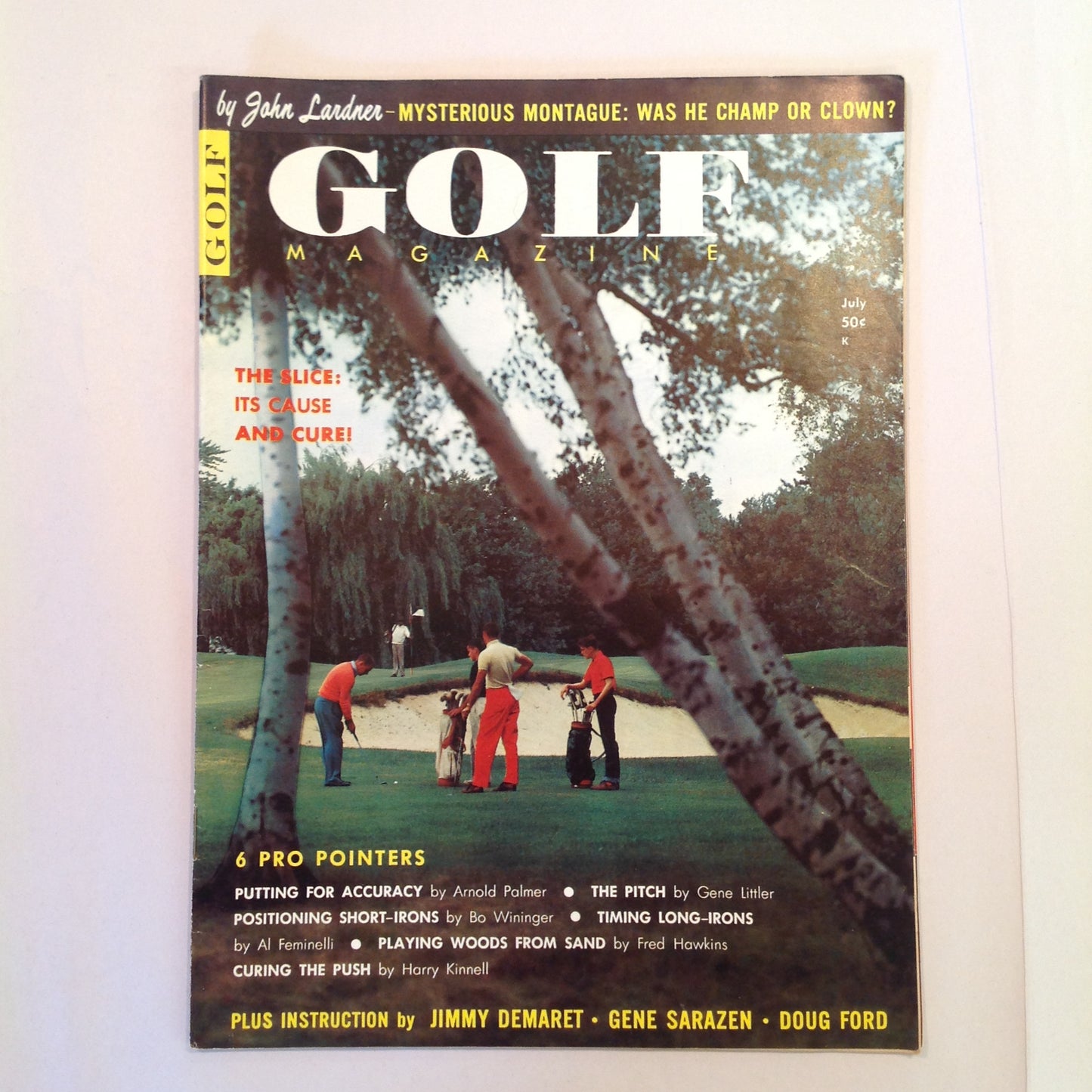 Vintage July 1959 GOLF Magazine Mysterious Montague The Slice: Cause and Cure
