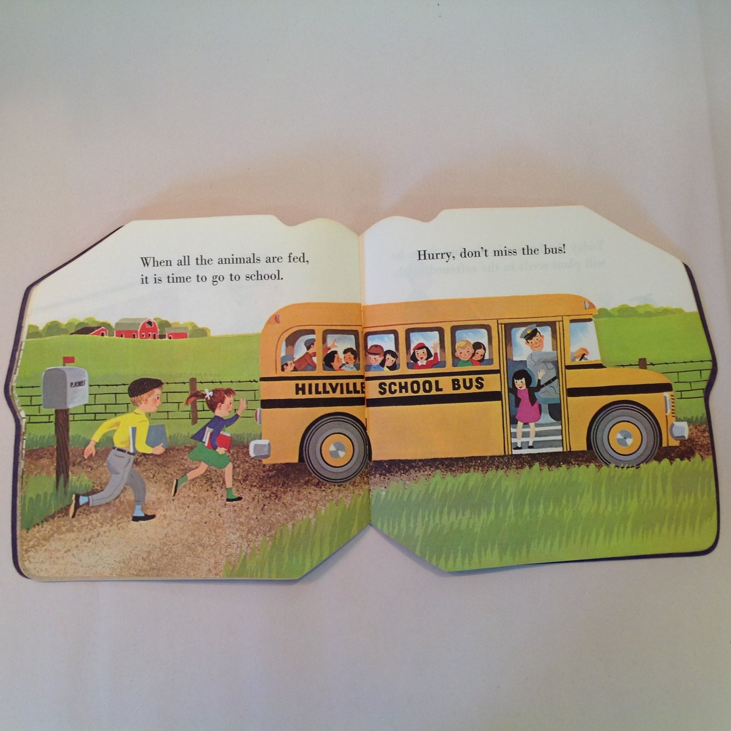 Vintage 1975 Children's Paperback Golden Shape Book The Farm Book