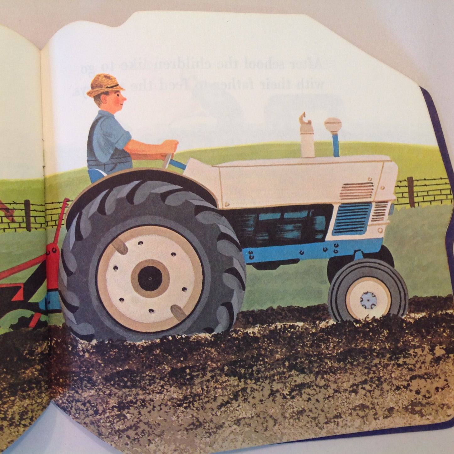 Vintage 1975 Children's Paperback Golden Shape Book The Farm Book