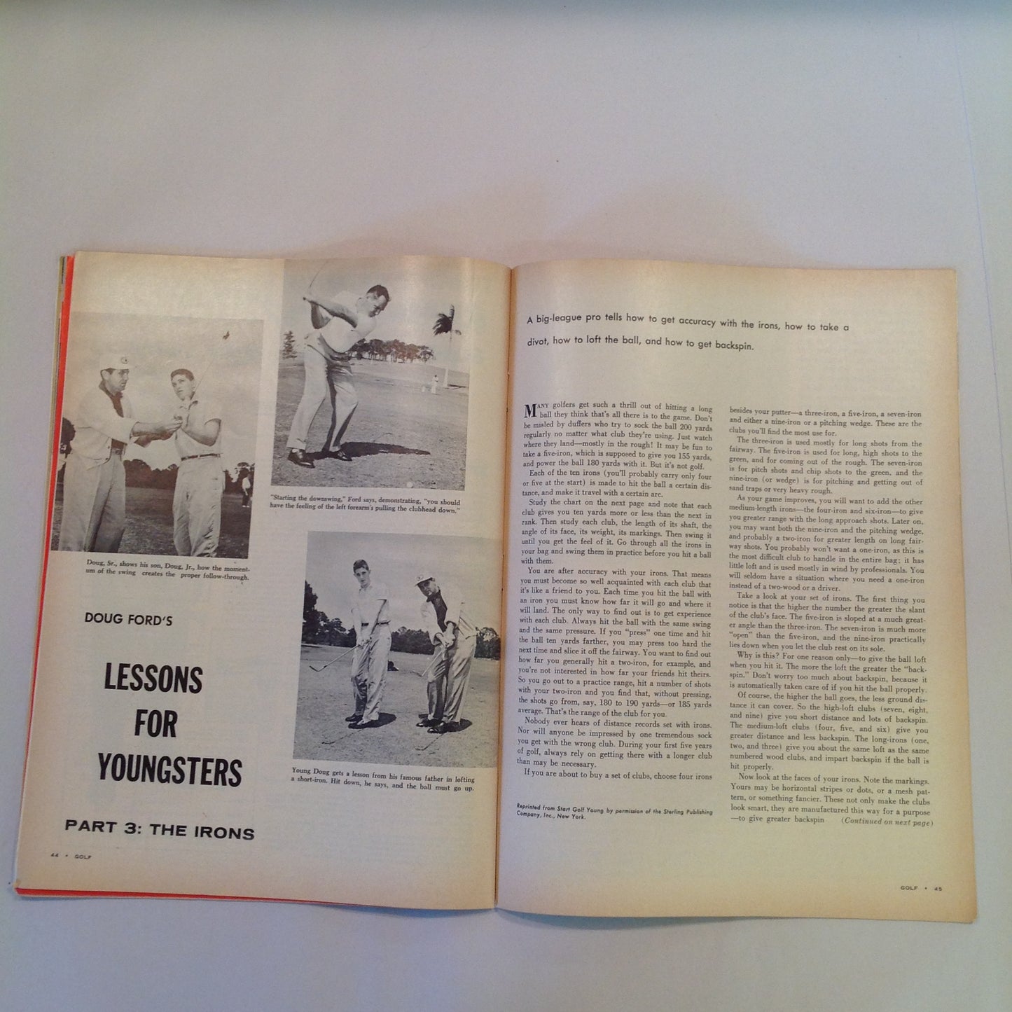 Vintage July 1959 GOLF Magazine Mysterious Montague The Slice: Cause and Cure