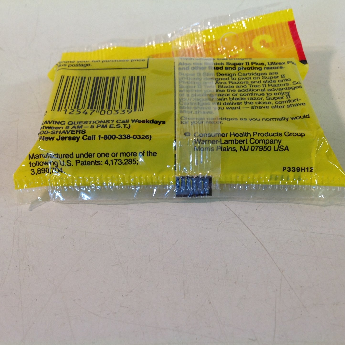Vintage 1990's NOS SCHICK Super II 12 Twin Blade Cartridges Pack Unused Unopened
