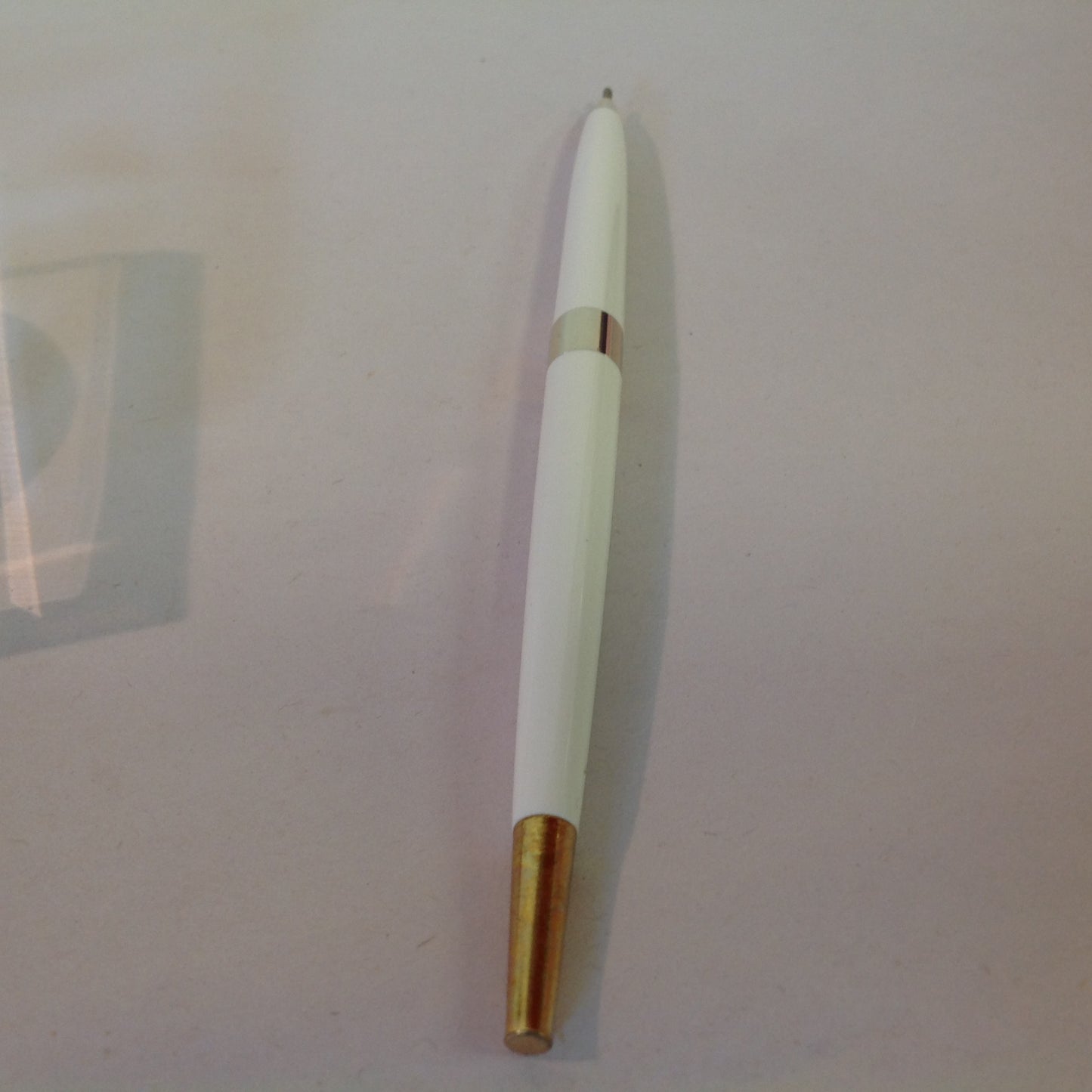 Vintage Hortense B Hewitt Co Elegant Accessories Guest Pen Set Gold Tone Horseshoe Lucky Pen Wedding Base