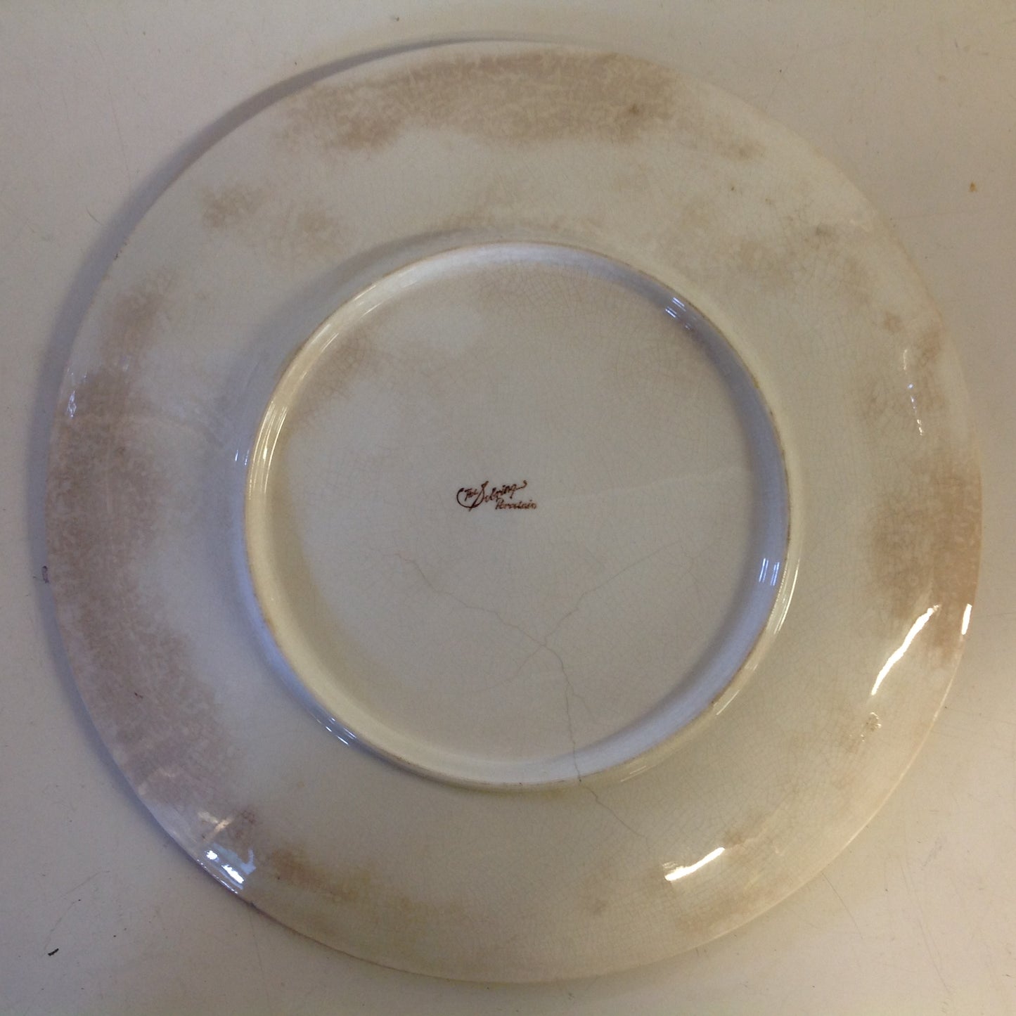 Vintage Spanish-American War Era The Sebring Porcelain Collectors' Plate with US Warships and Admiral Dewey