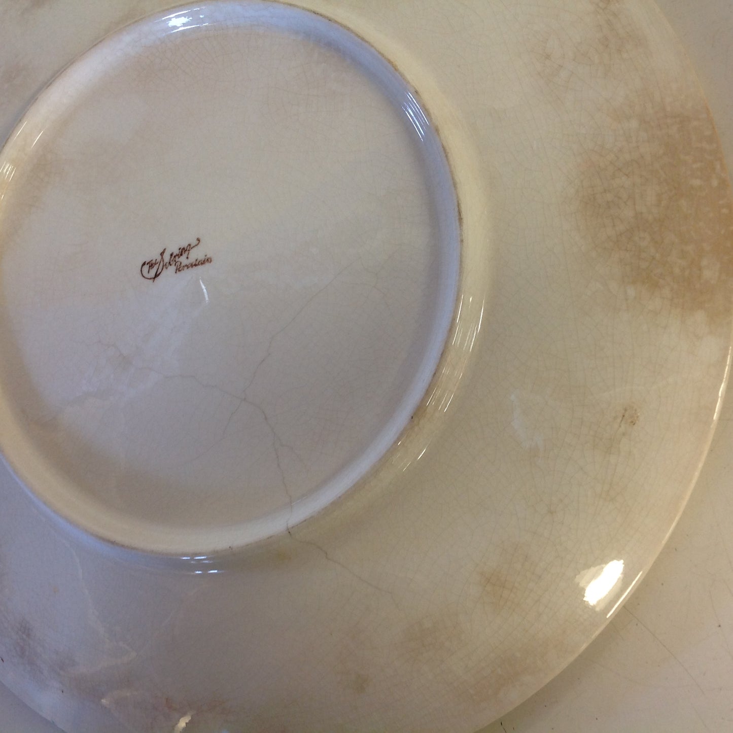 Vintage Spanish-American War Era The Sebring Porcelain Collectors' Plate with US Warships and Admiral Dewey