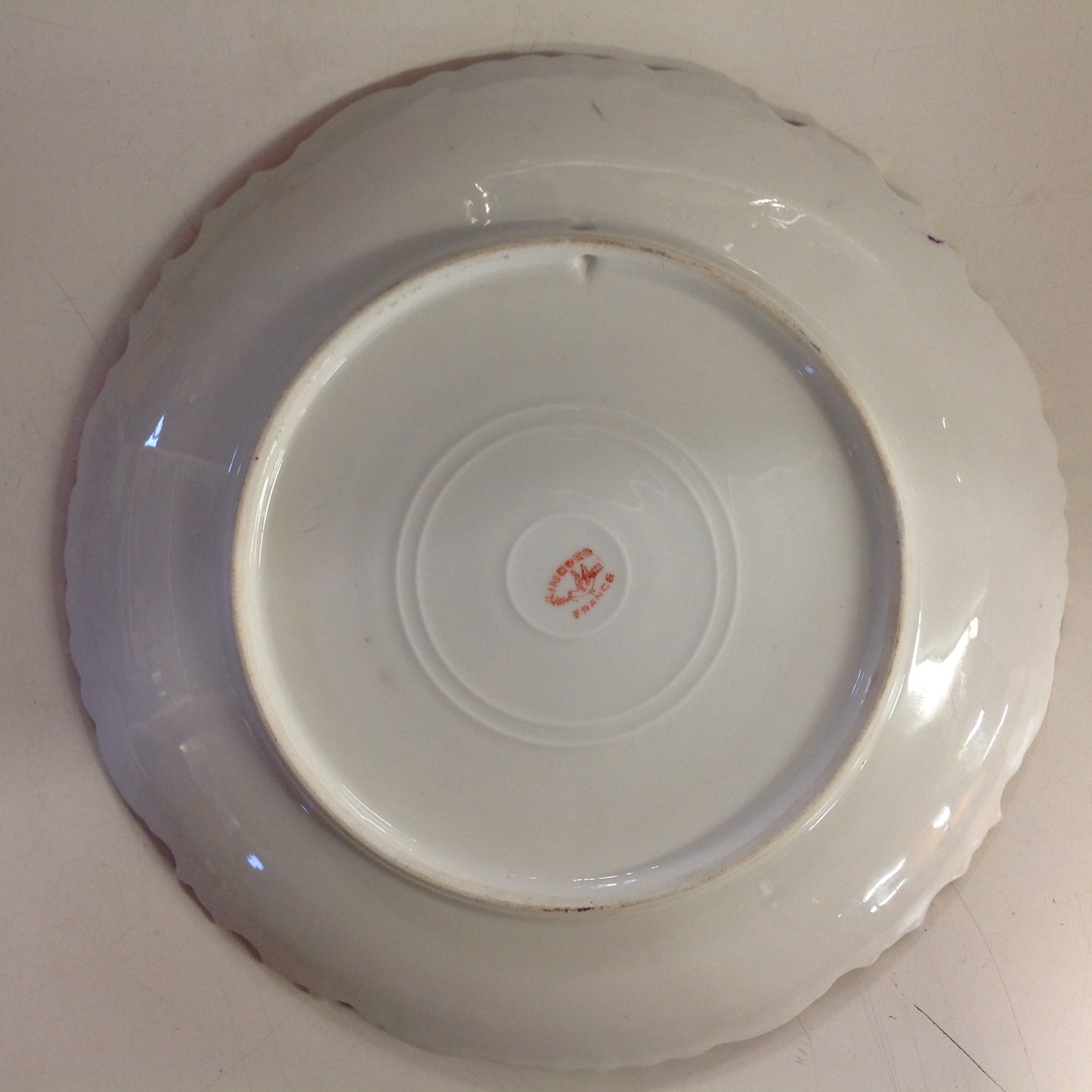 Vintage Limoges Porcelain Collector's Plate with Pastoral Sailing Scene