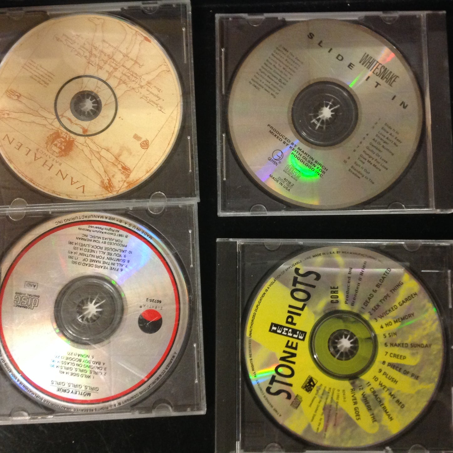 Bargain Set Bundle CD's #106 - Van Halen / Whitesnake / Stone Temple Pilots / Motley Crue