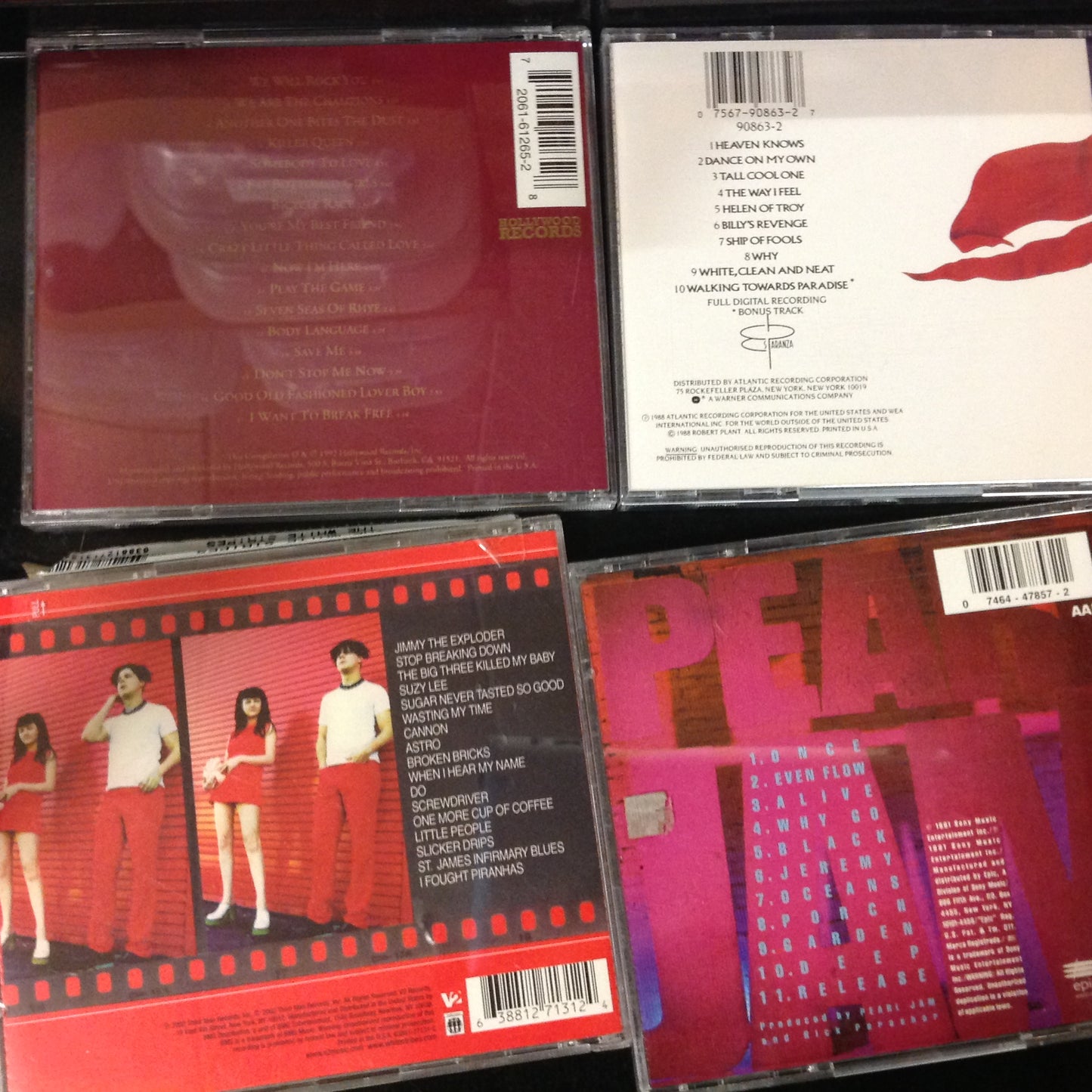 Bargain Set Bundle #91 - Pearl Jam / Robert Plant / White Stripes / Queen