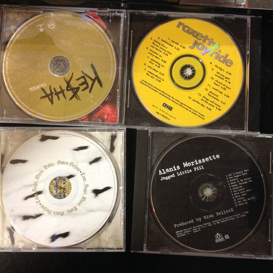 Bargain set CD's #22 -  Ke$ha //  Gwen Stefani //  Alanis Morissette // Roxette