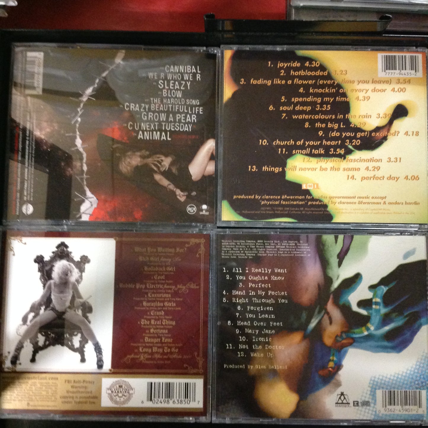 Bargain set CD's #22 - Ke$ha // Gwen Stefani // Alanis Morissette // Roxette