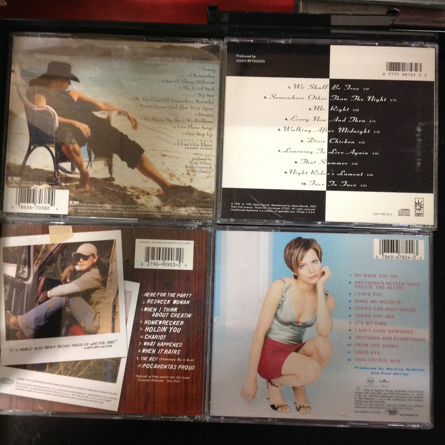 Bargain Set CD BUNDLE #55 - Martina McBride / Gretchen Wilson / Garth Brooks / Kenny Chesney