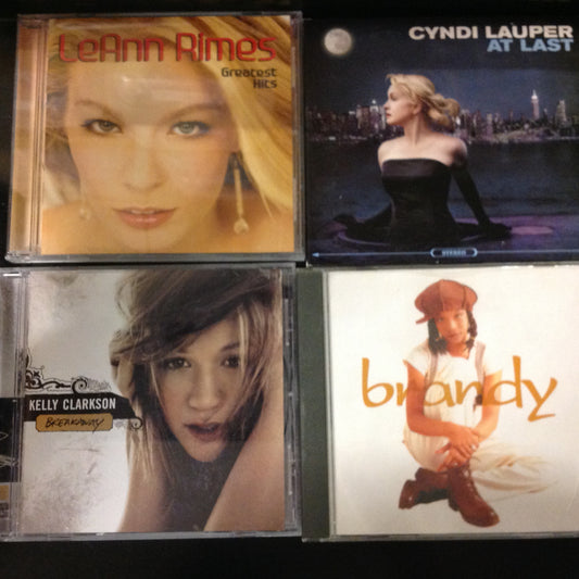 Bargain Set CD BUNDLE #45 - Kelly Clarkston / Brandy / LeAnn Rimes / Cyndi Lauper