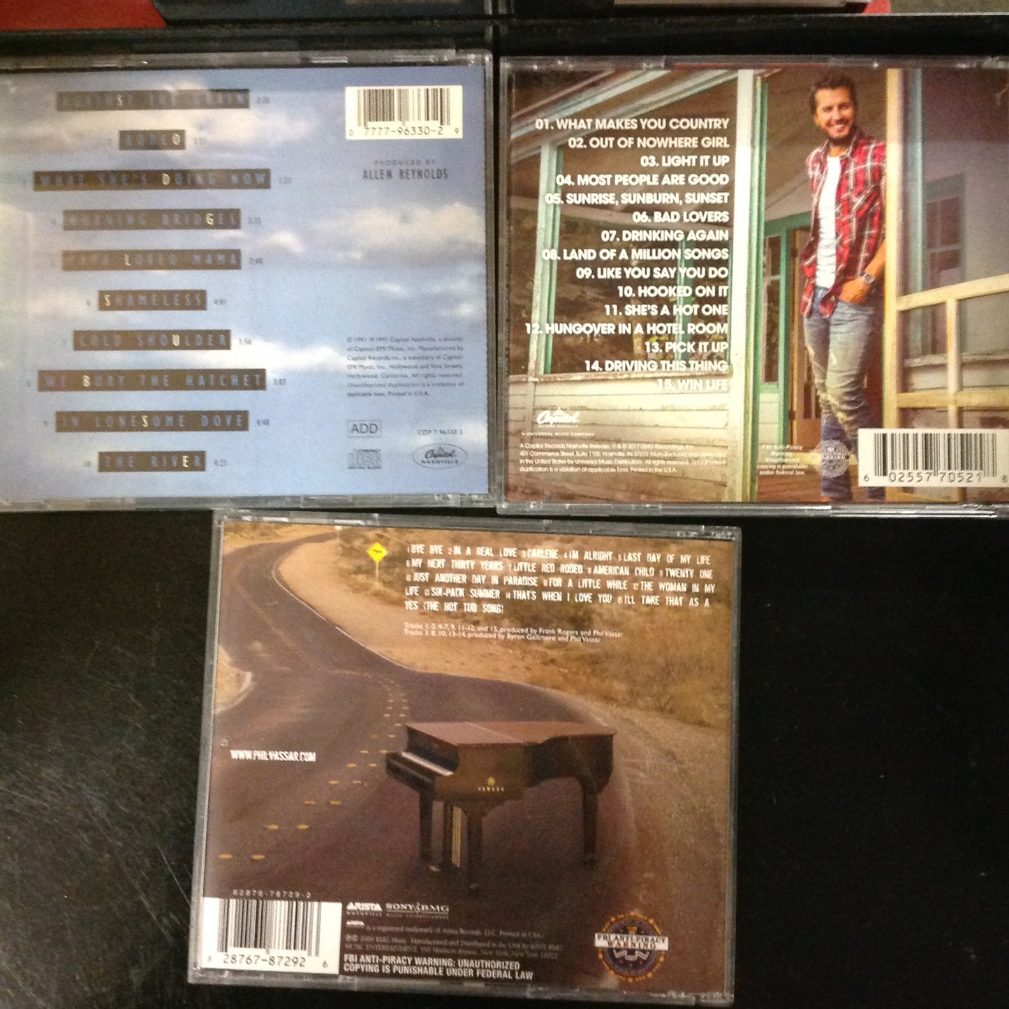 Bargain Set CD BUNDLE #56 - Phil Vassar / Garth Brooks / Luke Bryan