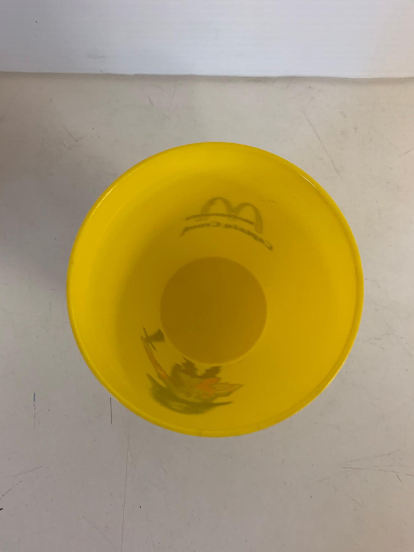 Vintage 1970's McDonald's Captain Crook Yellow Plastic Drink Cup