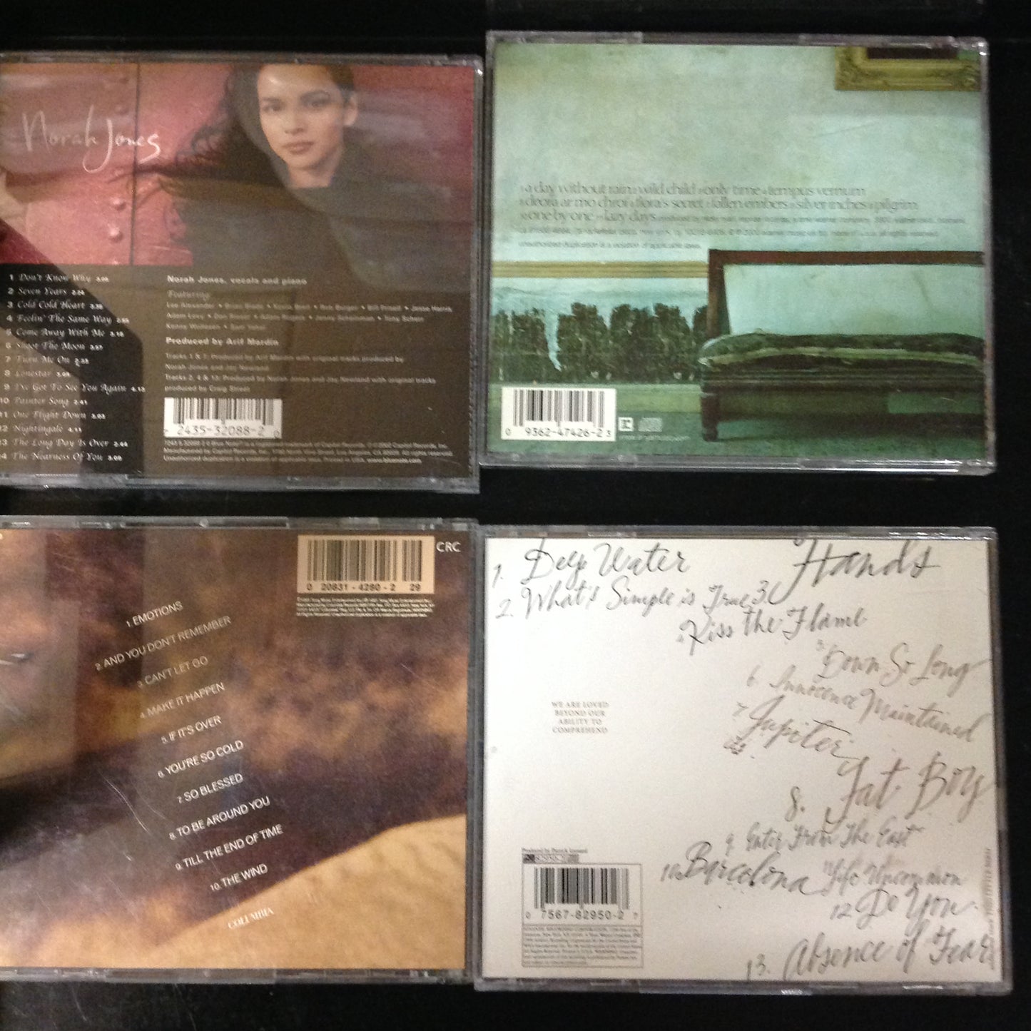 Bargain set CD's #19 - Mariah Carey // Norah Jones // Jewel // Enya