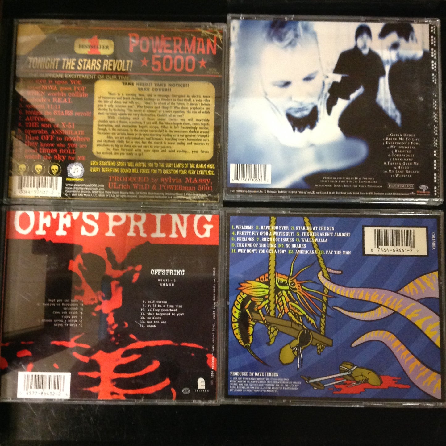 Bargain set CD's #21 - Offspring // Powerman 5000 // Evanescence