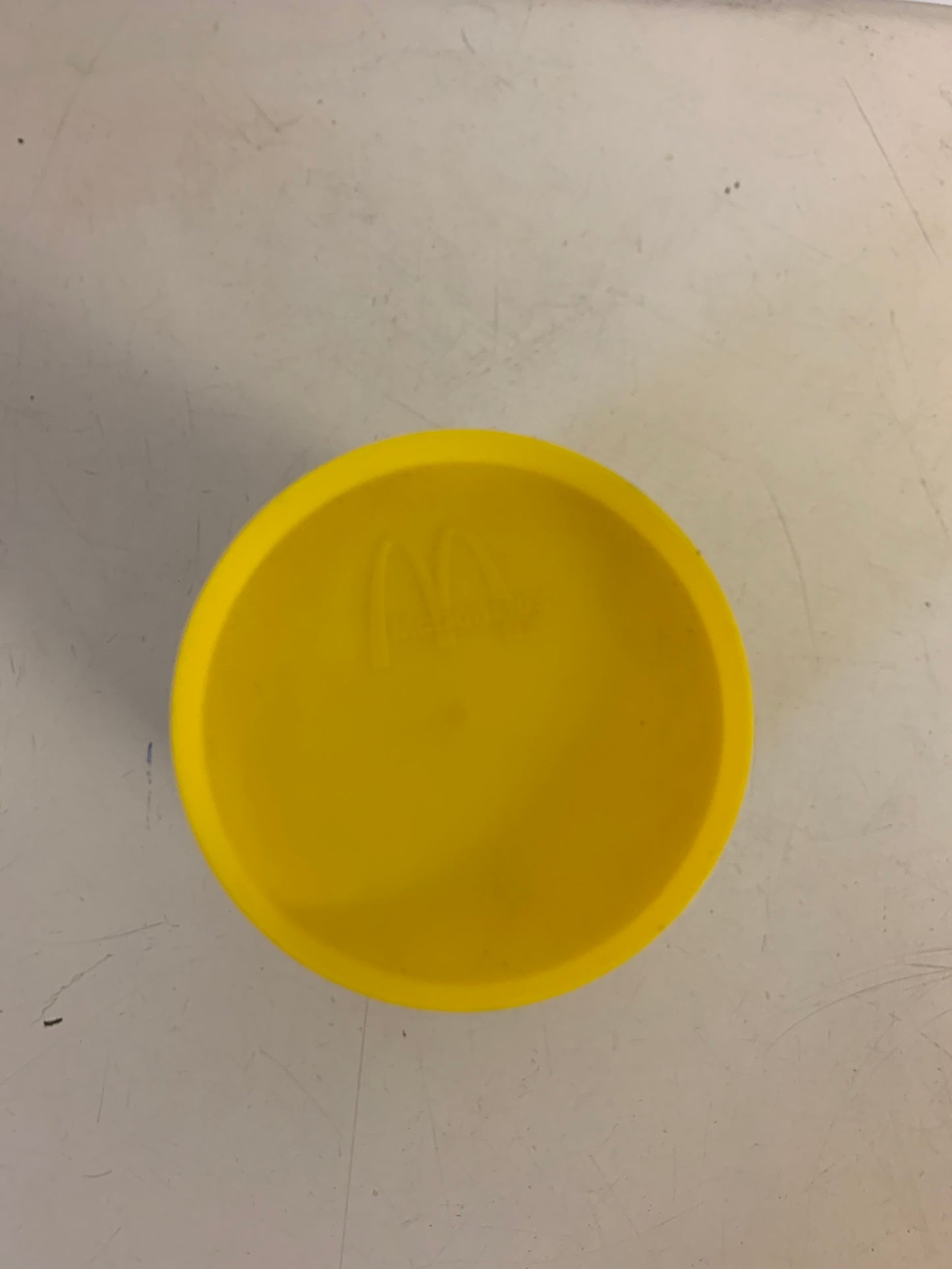 Vintage 1970's McDonald's Hamburglar Yellow Plastic Drink Cup