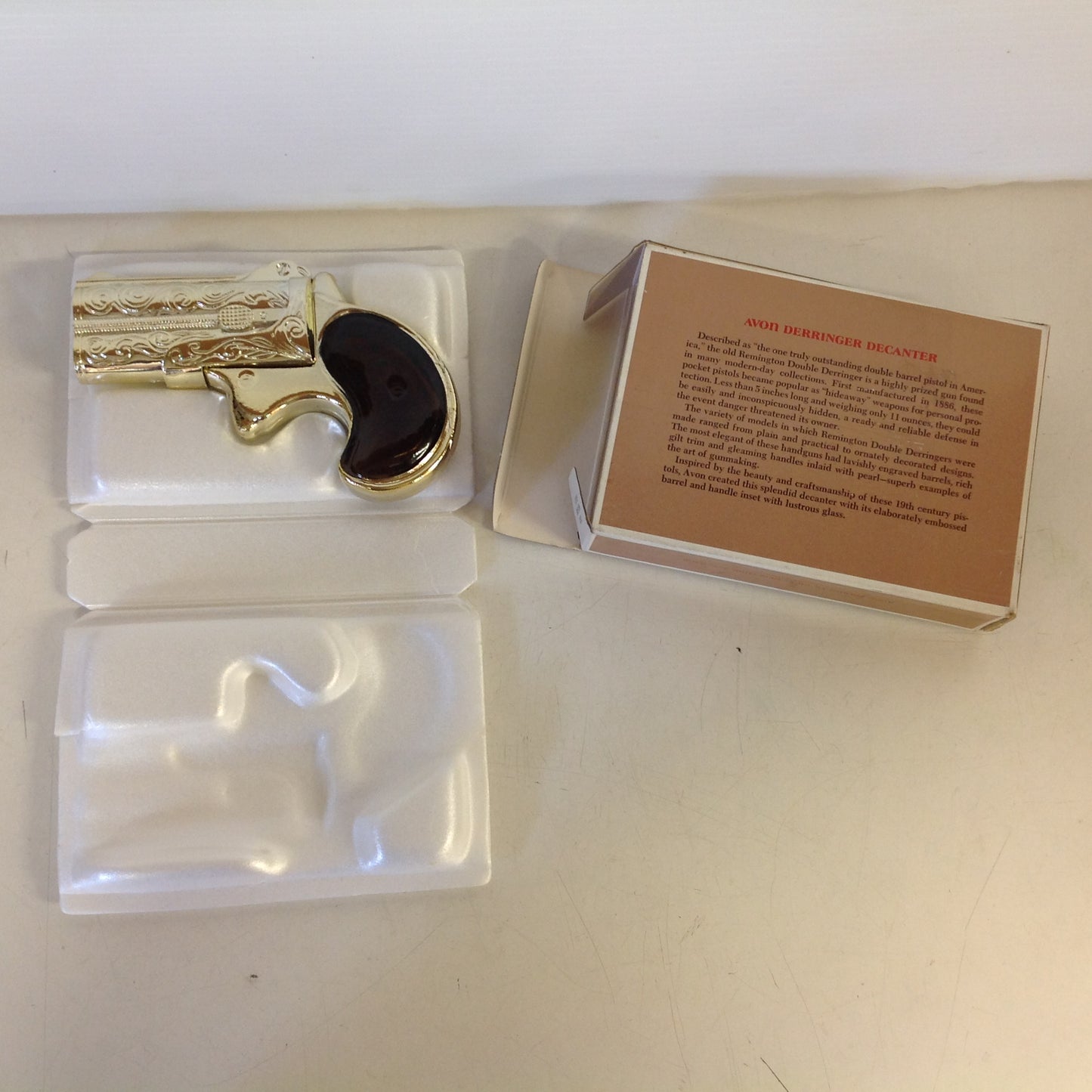 Vintage 1970's AVON Derringer Decanter Wild Country Cologne Unopened with Original Box