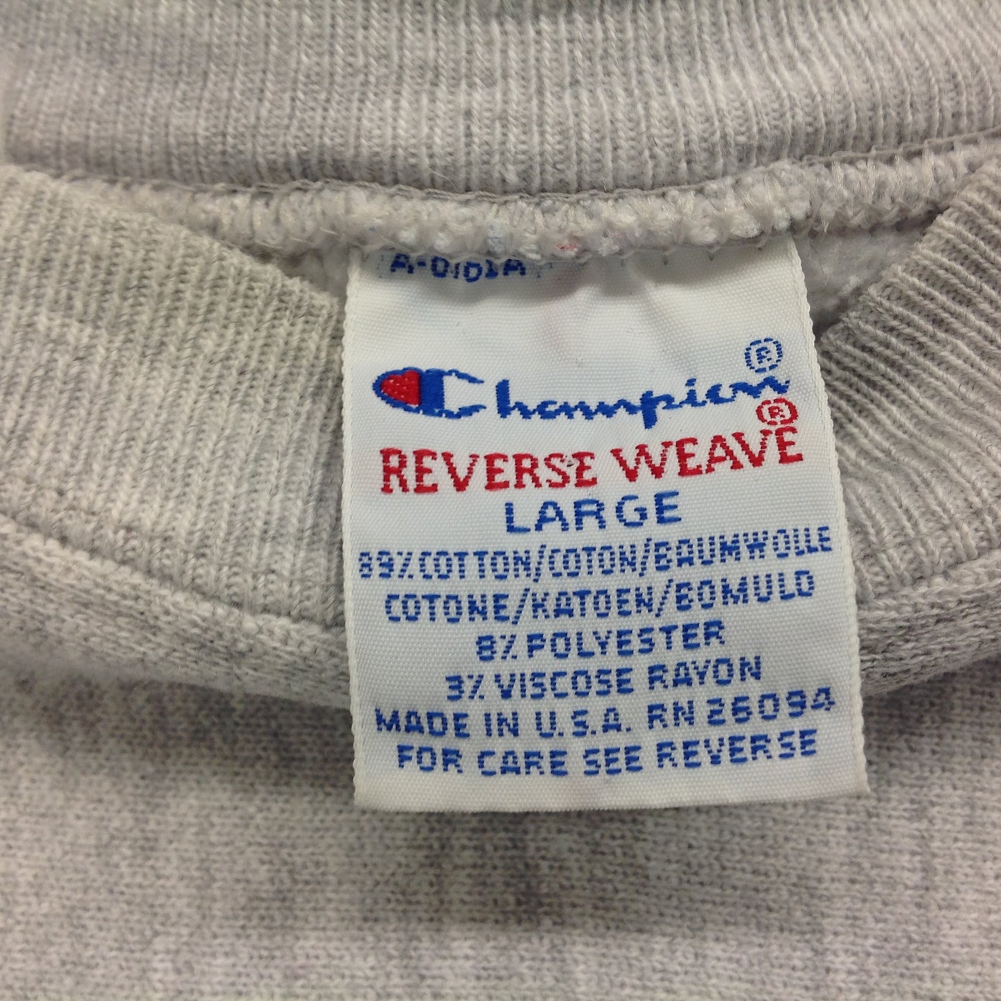 Vintage 1990's Champion Long Sleeve Reverse Weave Sweatshirt Gray Detroit Pistons Basketball