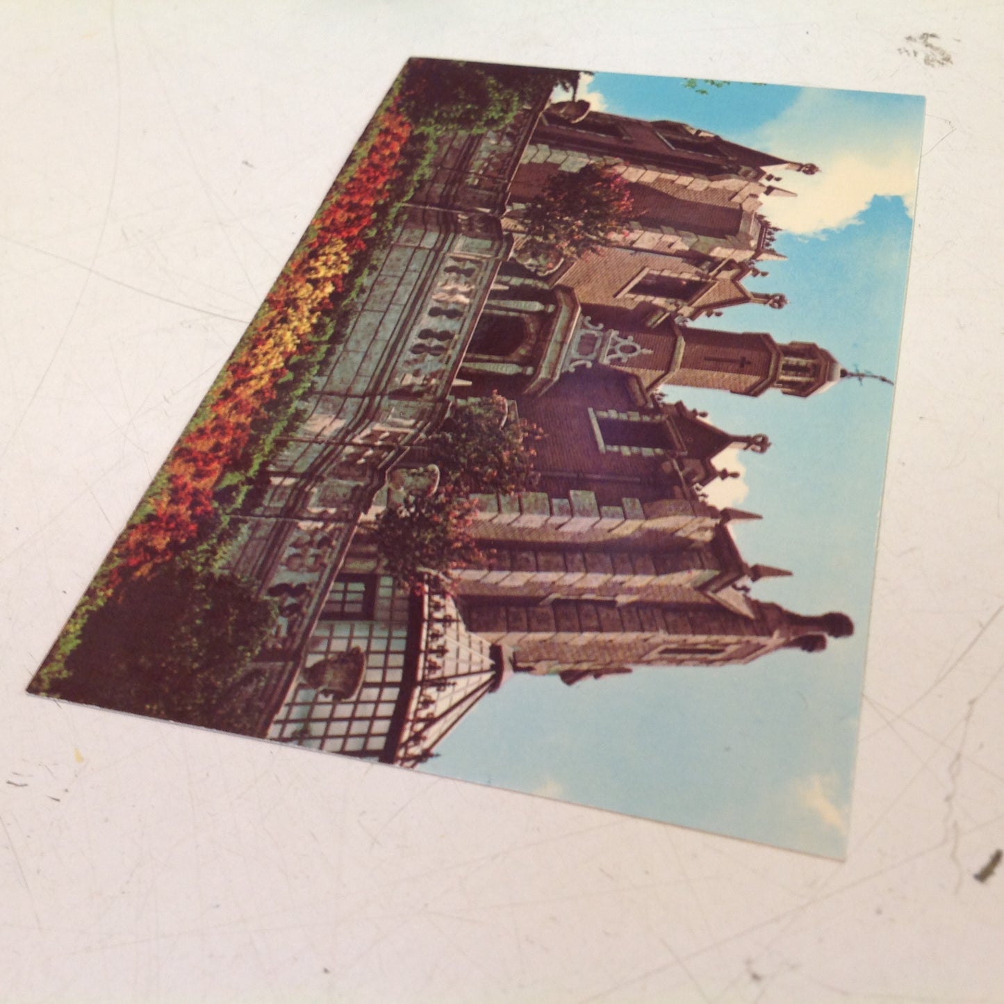 Vintage Walt Disney Productions Souvenir Color Postcard The Haunted Mansion Exterior Overlook Walt Disney World Florida