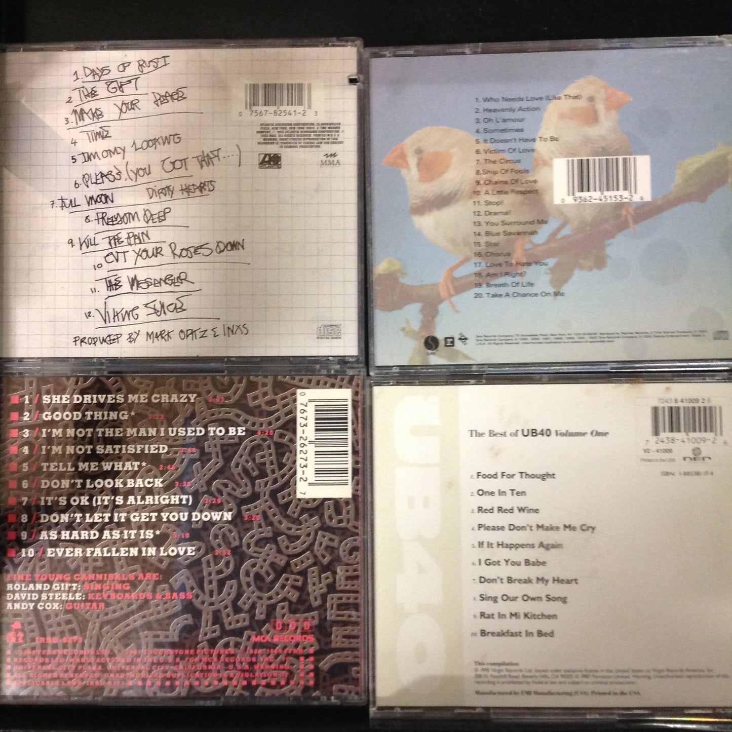 Bargain Set BUNDLE #51 - UB40 / INXS / Fine Young Cannibals / Erasure