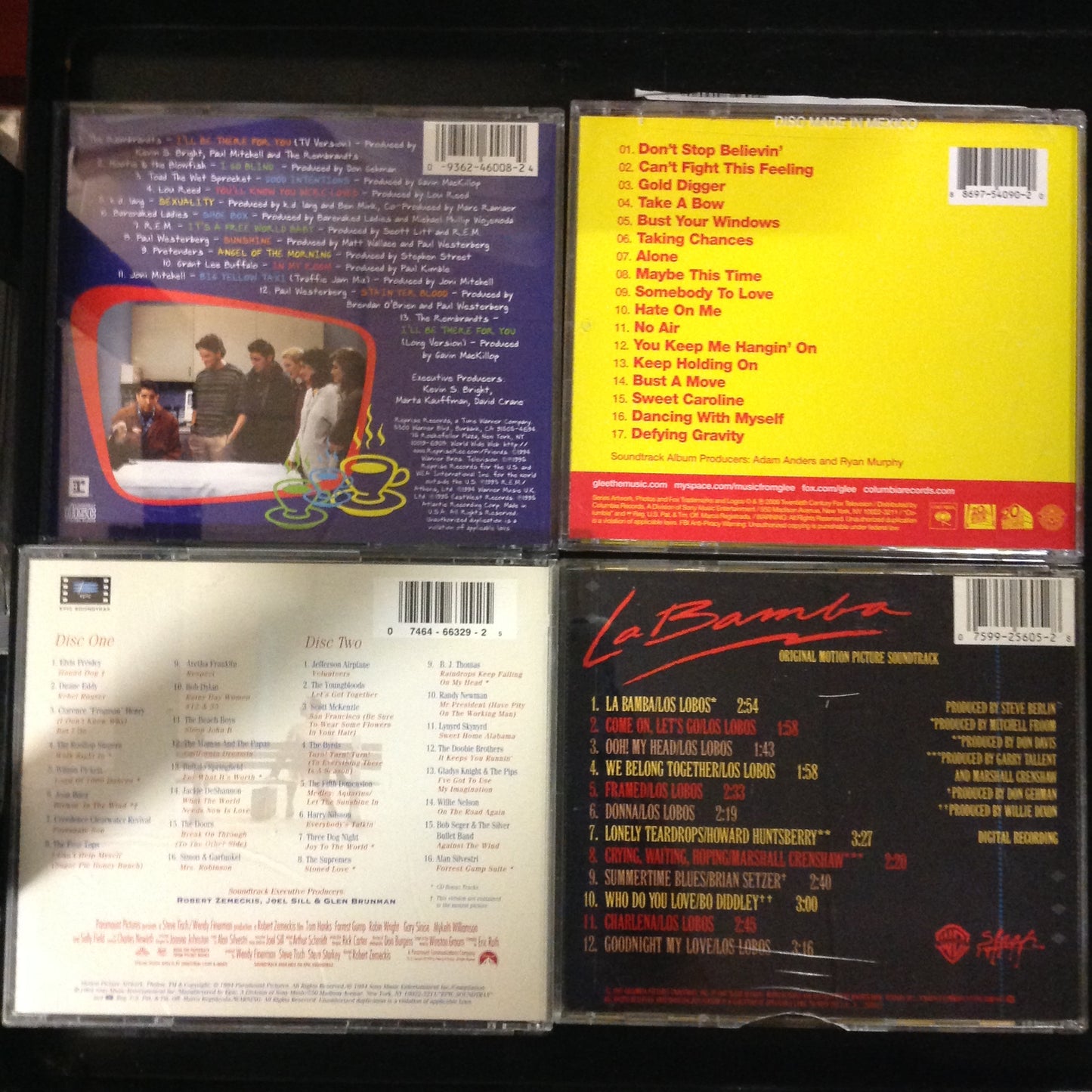 Bargain set CD's #13 -Glee // Forrest Gump // La Bamba // F.R.I.E.N.D.S