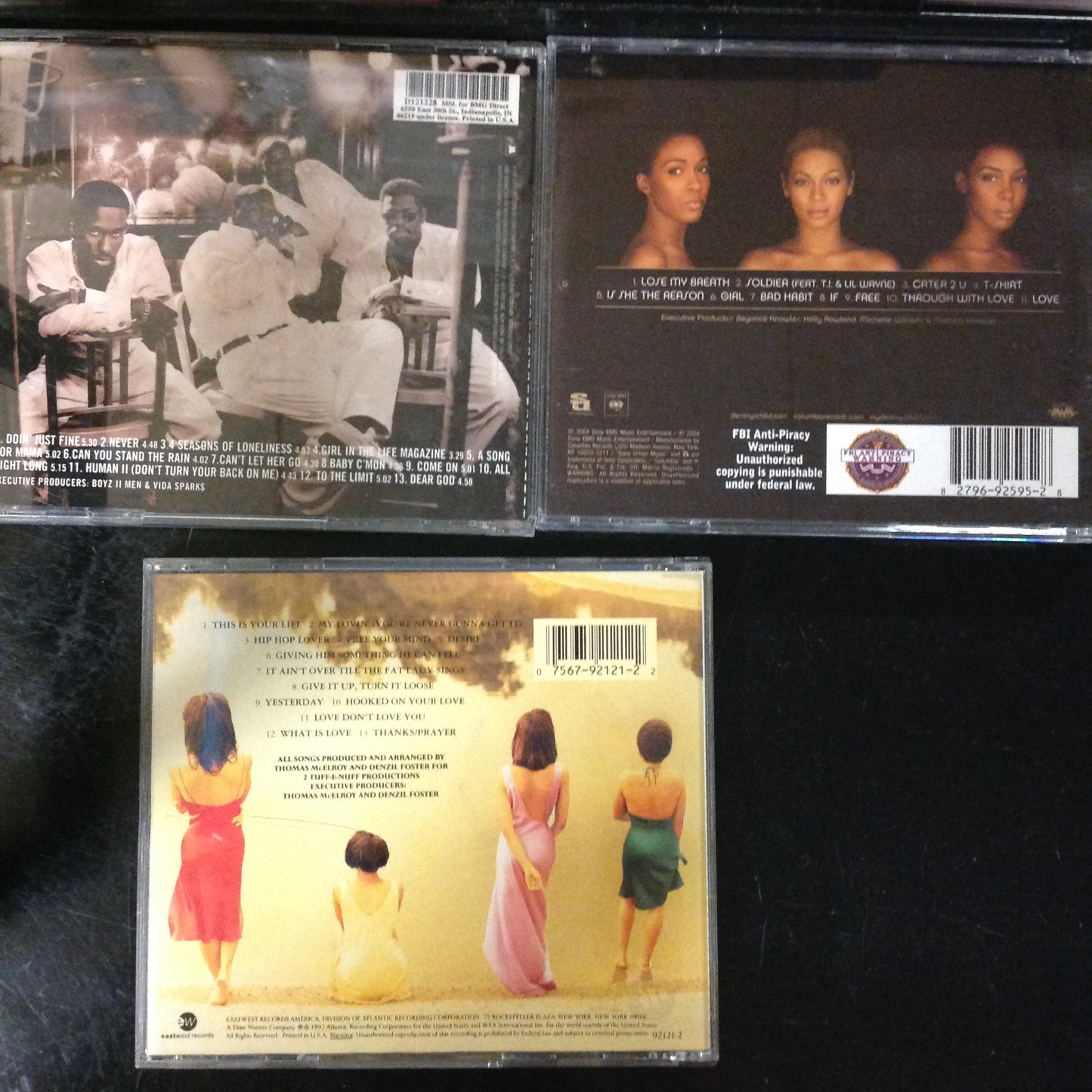 Bargain set CD's #8 - CDs Boyz II Men // Funky Divas // Destiny's Child