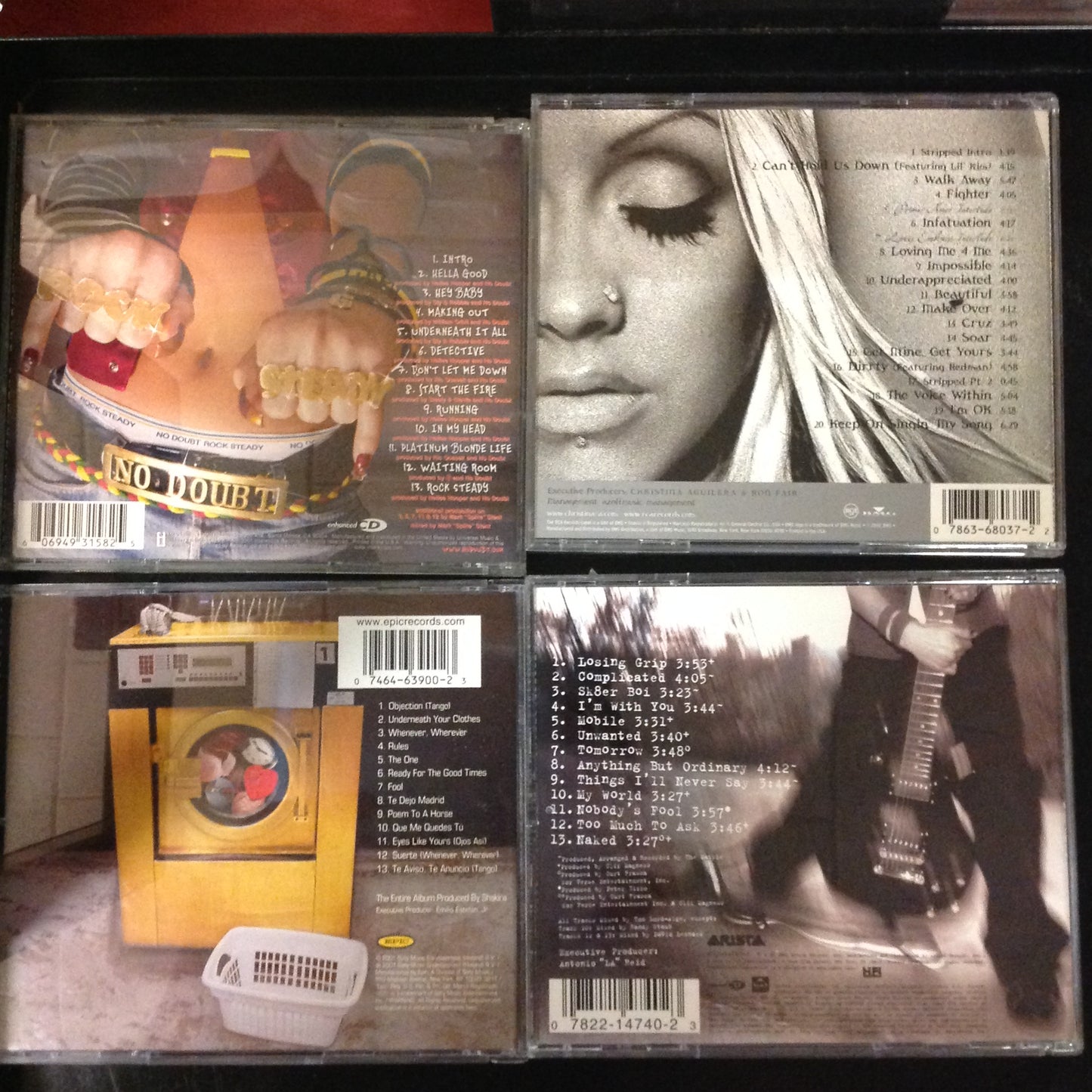 Bargain set CD's #18 - Shakira // Avril Lavigne // No Doubt // Christina Aguilera