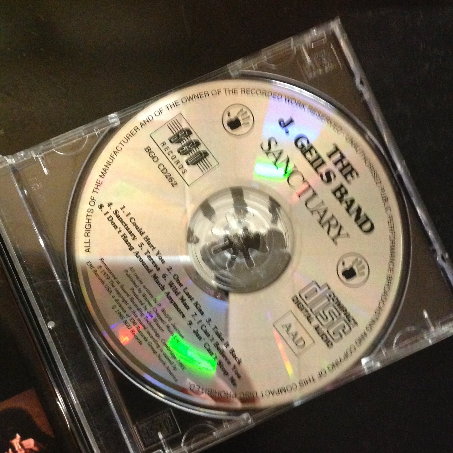 CD The J. Geils Band Sanctuary BGOCD262