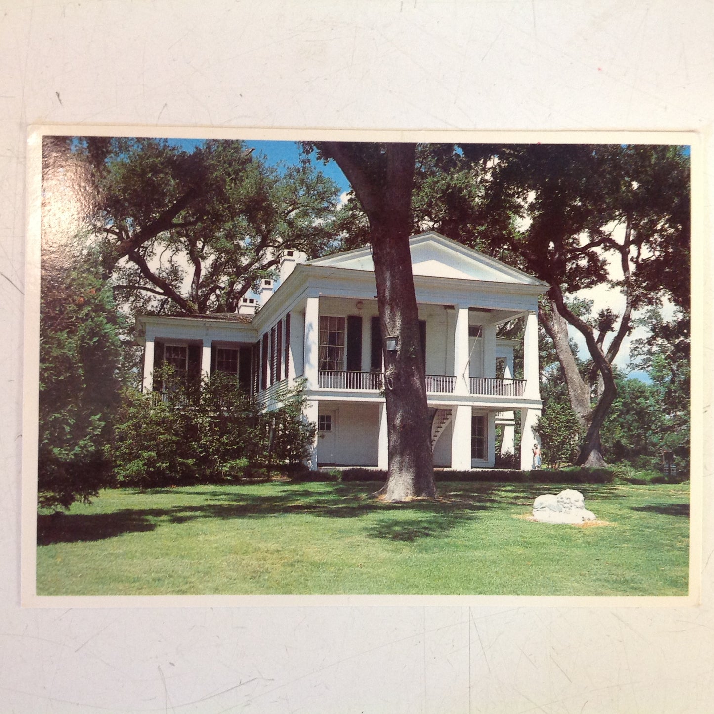 Vintage Color Plastichrome Postcard Oakleigh House Mobile Alabama