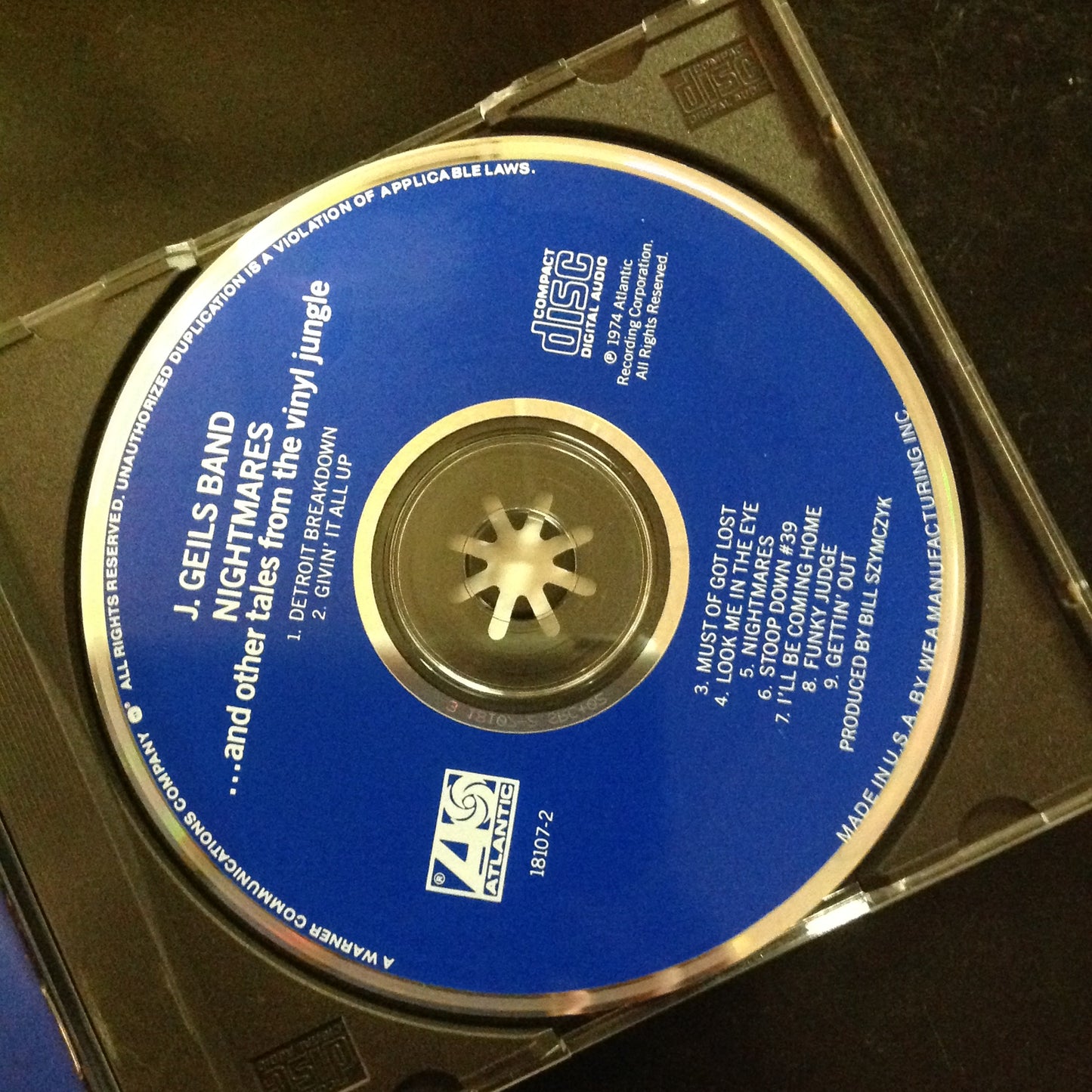 The J. Geils  Band - Nightmares *Single #45