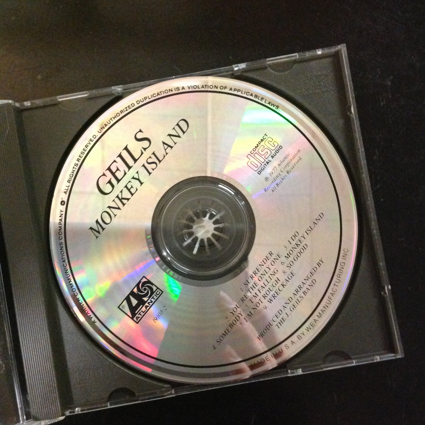 Geils Monkey Island 19103-2 Atlantic