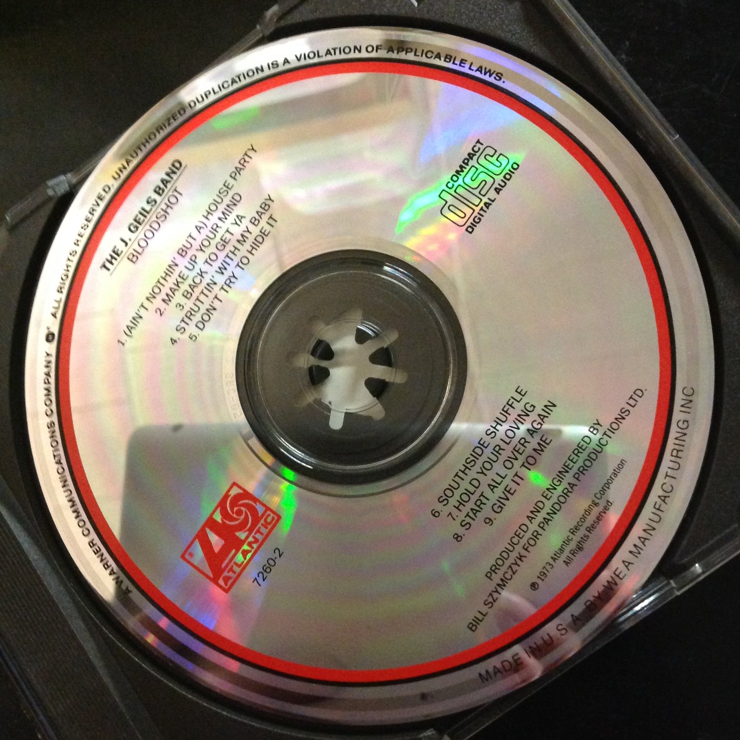 The J. Geils Band - Bloodshot *Single #49