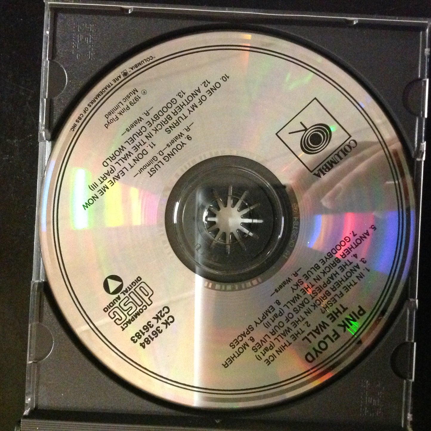 CD Pink Floyd The Wall 2 Disc Set Psychedelic Columbia