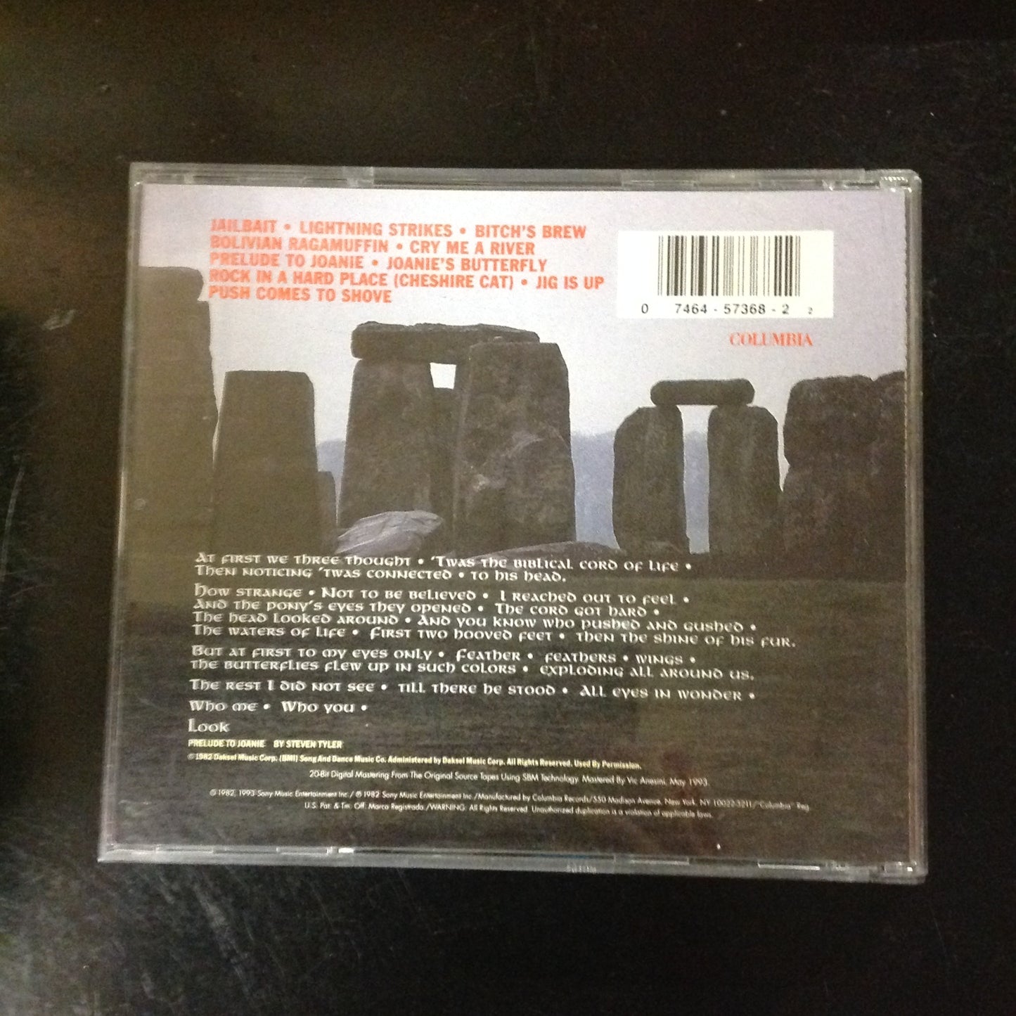 CD Aerosmith Rock In A Hard Place CK57368 Columbia Rock N Roll